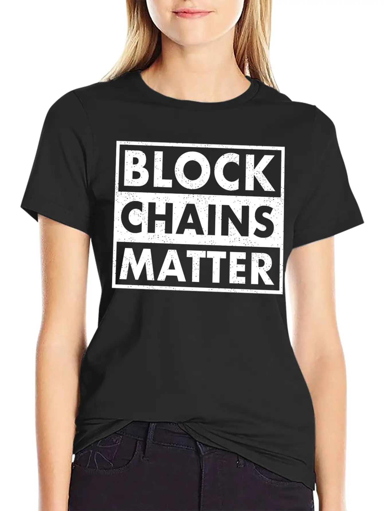BLOCKCHAINS MATTER Stylish Everyday T-Shirt – Unisex Basic Cotton Tee