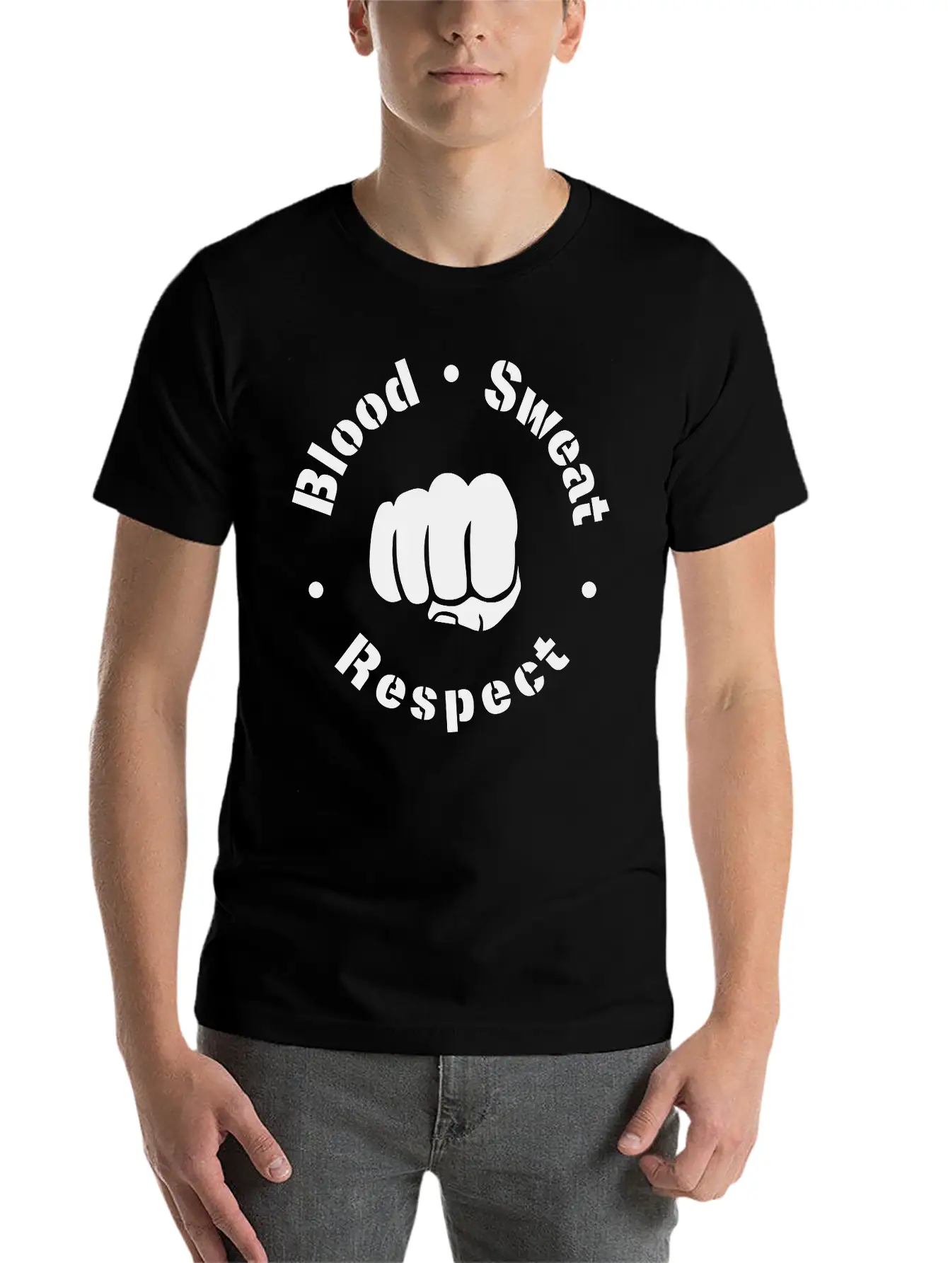 Blood Sweat Respect! Unisex Short Sleeve Soft Cotton T-Shirt – Casual Everyday Wear