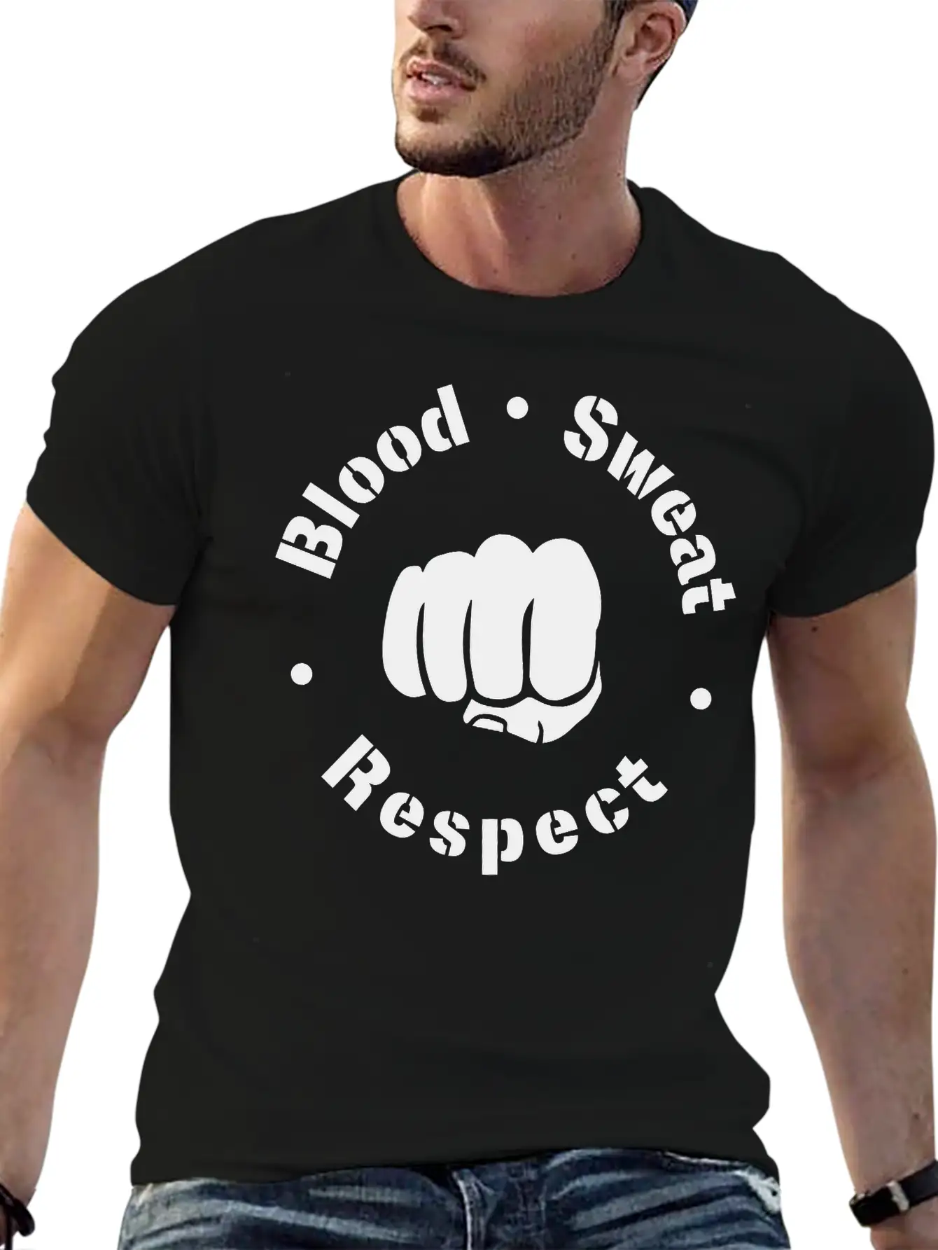 Blood Sweat Respect! Unisex Short Sleeve Soft Cotton T-Shirt – Casual Everyday Wear
