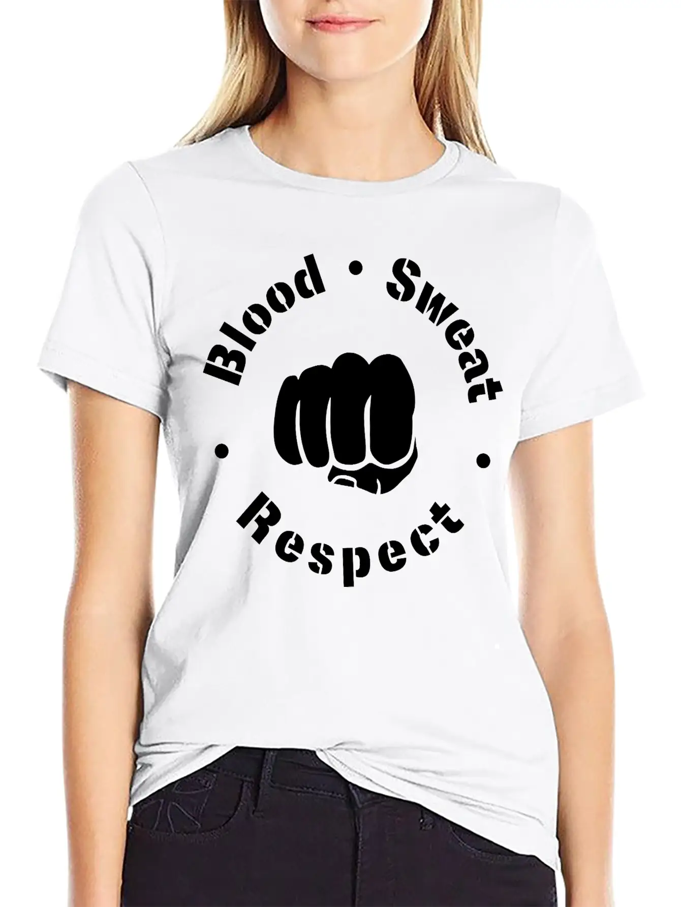 Blood Sweat Respect! Unisex Short Sleeve Soft Cotton T-Shirt – Casual Everyday Wear