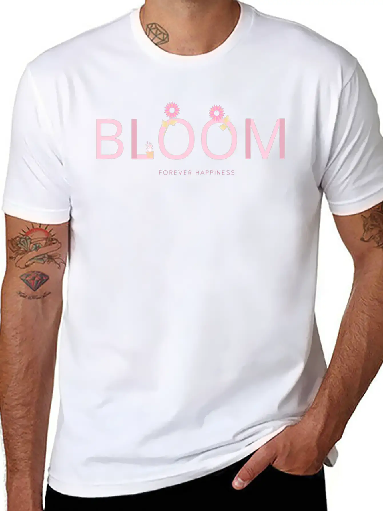 Bloom Comfortable Minimalist Graphic Tee – Summer Style Essential