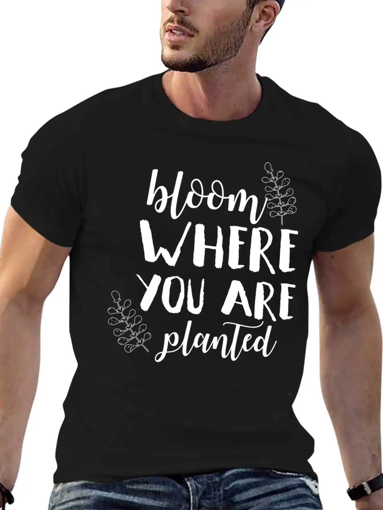 Bloom Where You Are Planted Mom Spring Humor Shirt Essential Unisex Summer Tee – Soft Cotton Casual Fit