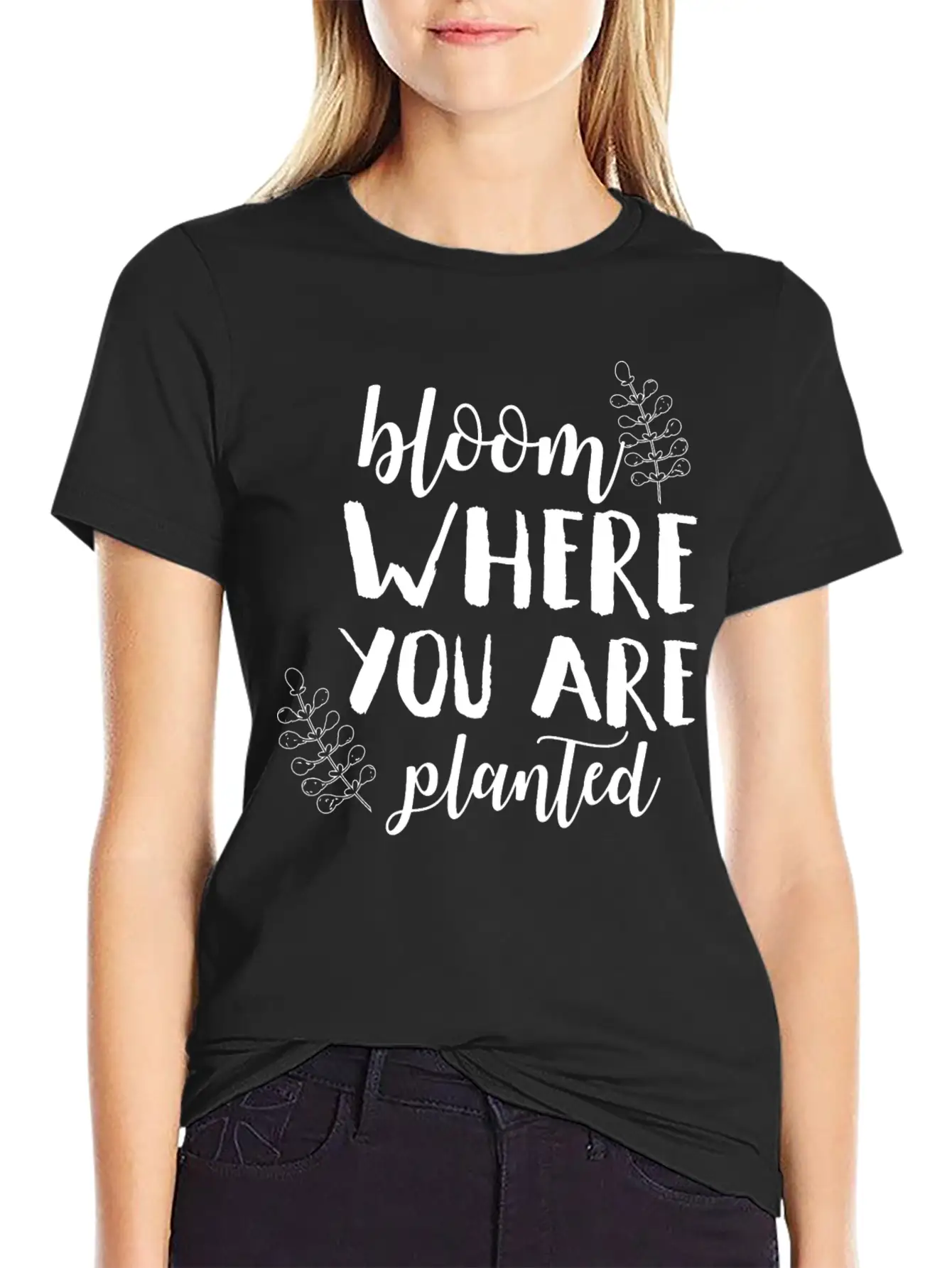 Bloom Where You Are Planted Mom Spring Humor Shirt Essential Unisex Summer Tee – Soft Cotton Casual Fit