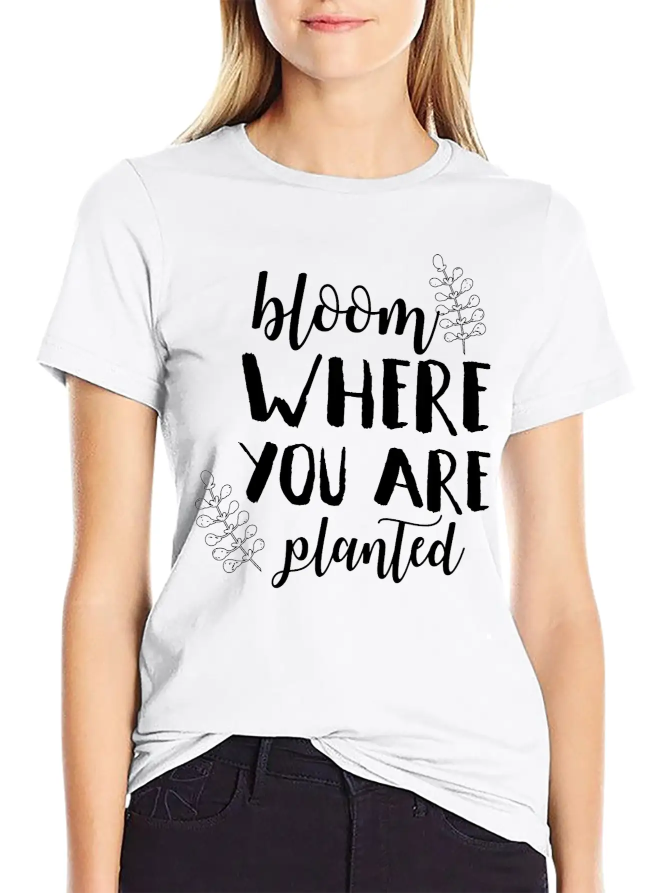 Bloom Where You Are Planted Mom Spring Humor Shirt Essential Unisex Summer Tee – Soft Cotton Casual Fit
