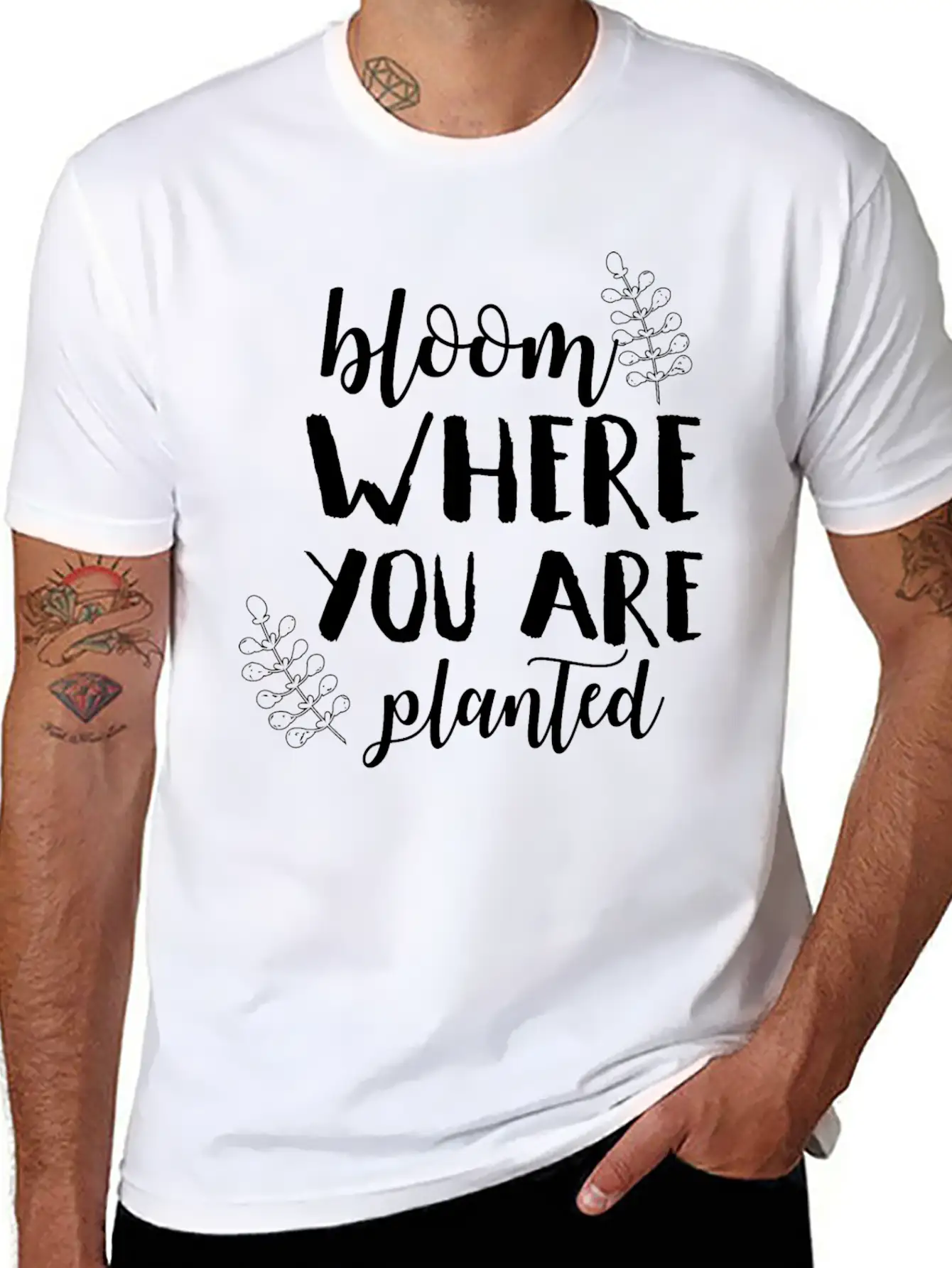 Bloom Where You Are Planted Mom Spring Humor Shirt Essential Unisex Summer Tee – Soft Cotton Casual Fit