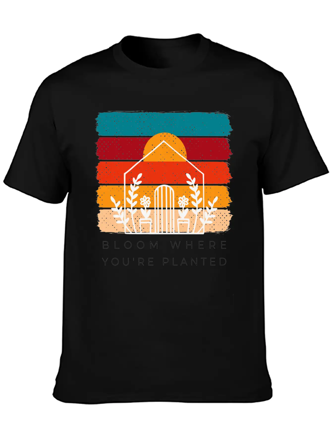 Bloom Where You're Planted - Gardening Gifts Unisex Short Sleeve Soft Cotton T-Shirt – Casual Everyday Wear