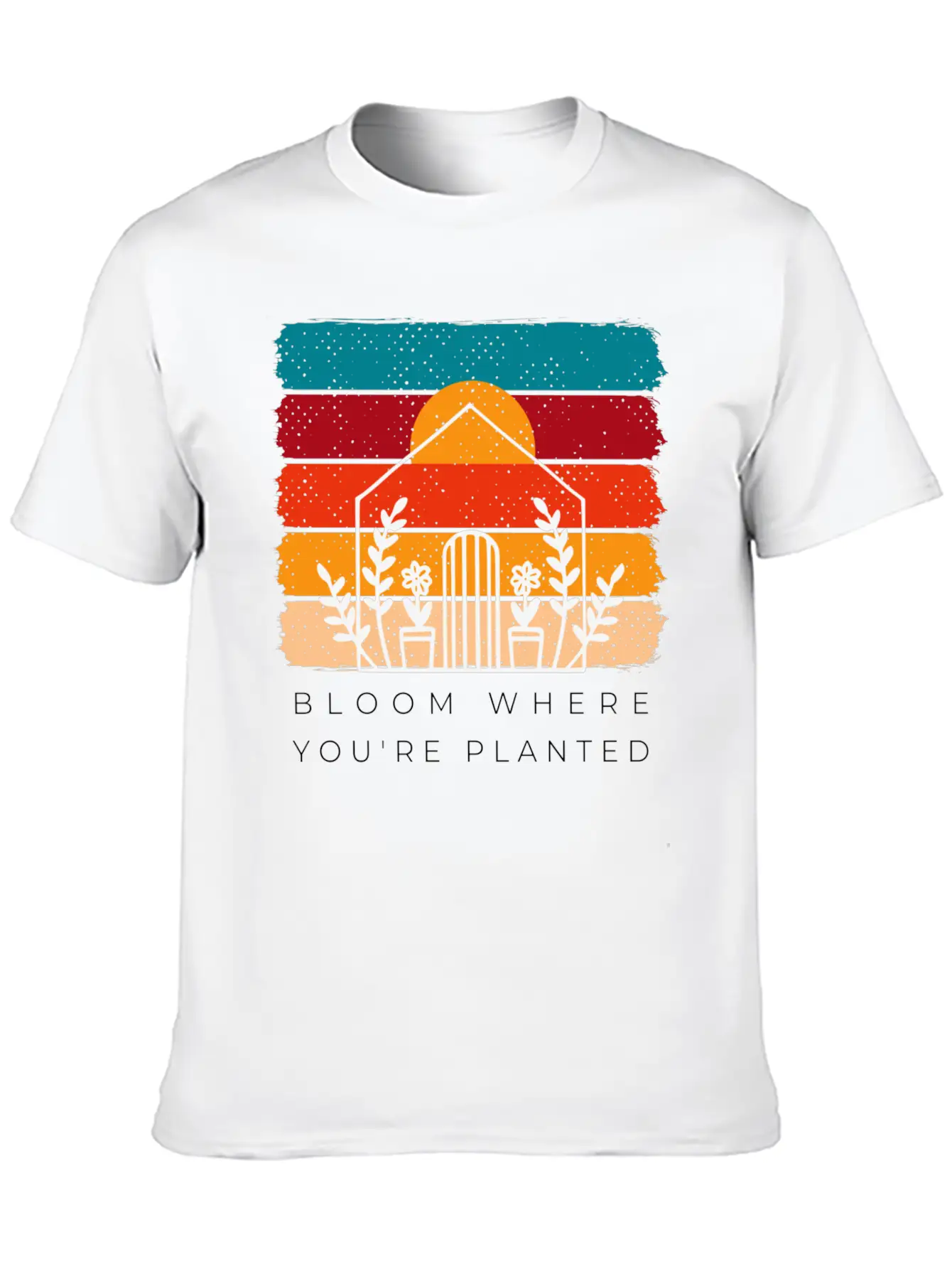 Bloom Where You're Planted - Gardening Gifts Unisex Short Sleeve Soft Cotton T-Shirt – Casual Everyday Wear