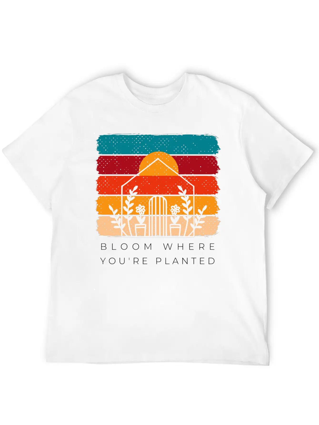 Bloom Where You're Planted - Gardening Gifts Unisex Short Sleeve Soft Cotton T-Shirt – Casual Everyday Wear