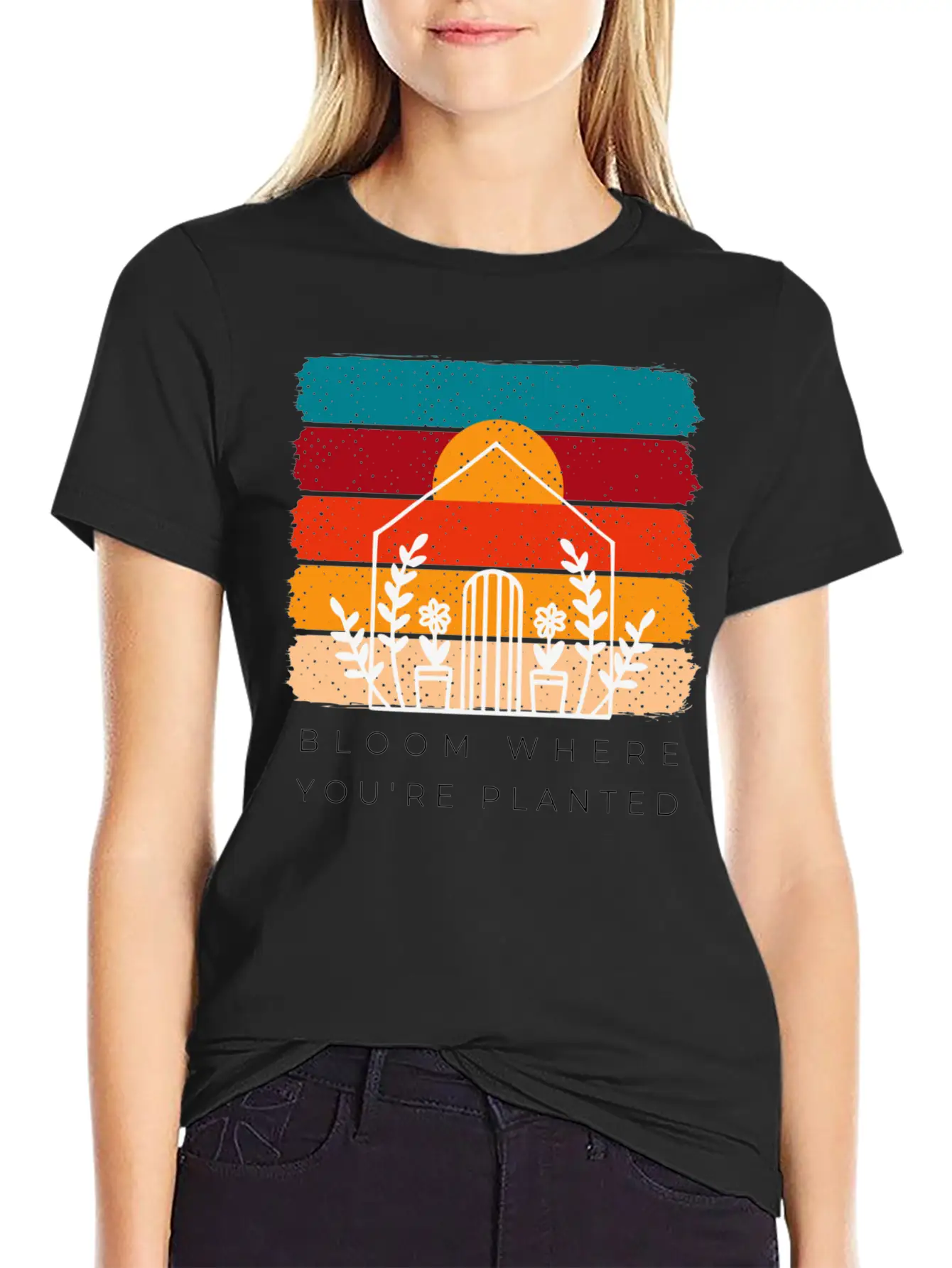 Bloom Where You're Planted - Gardening Gifts Unisex Short Sleeve Soft Cotton T-Shirt – Casual Everyday Wear