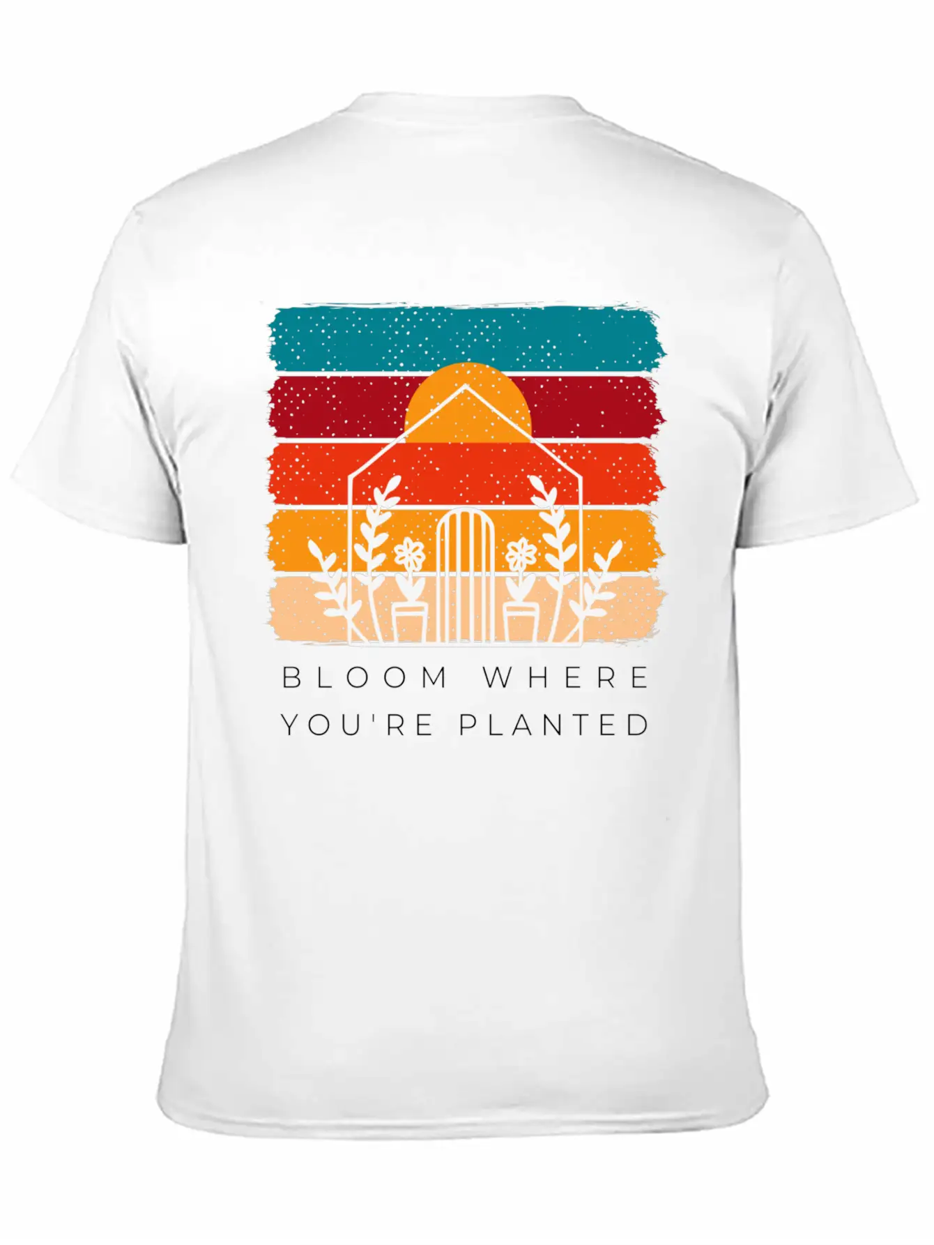 Bloom Where You're Planted - Gardening Gifts Unisex Short Sleeve Soft Cotton T-Shirt – Casual Everyday Wear