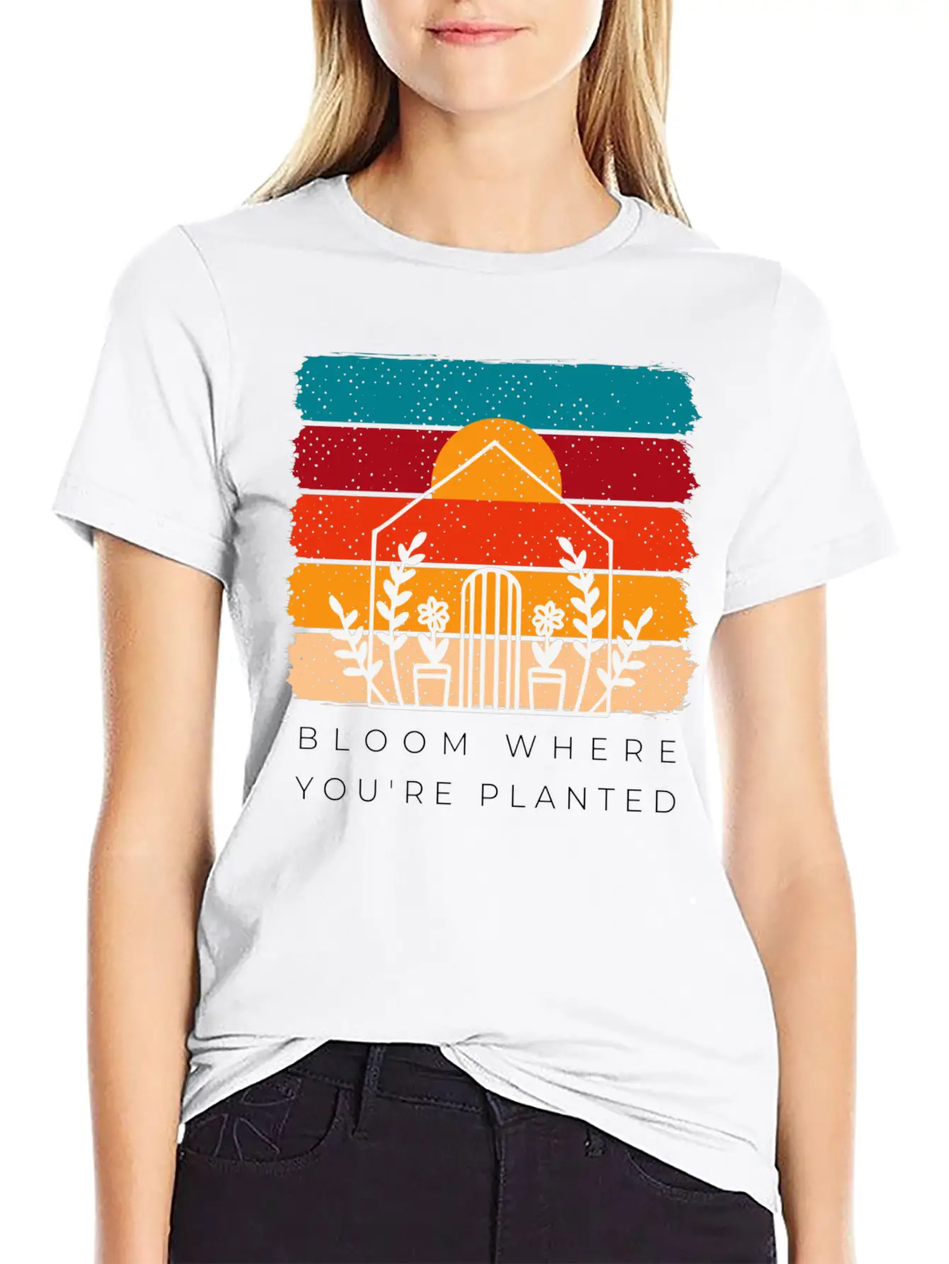 Bloom Where You're Planted - Gardening Gifts Unisex Short Sleeve Soft Cotton T-Shirt – Casual Everyday Wear