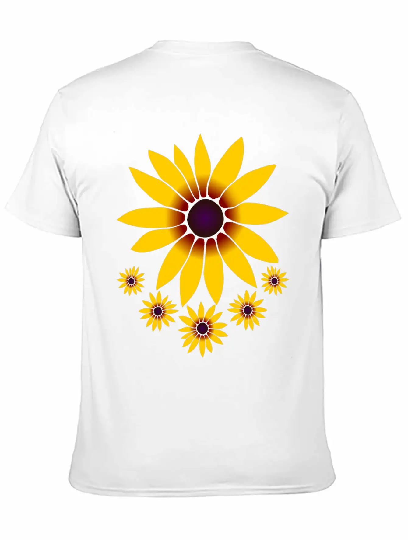 Blooming Coneflowers Yellow Flower, Petal, Floral Comfortable Minimalist Graphic Tee – Summer Style Essential