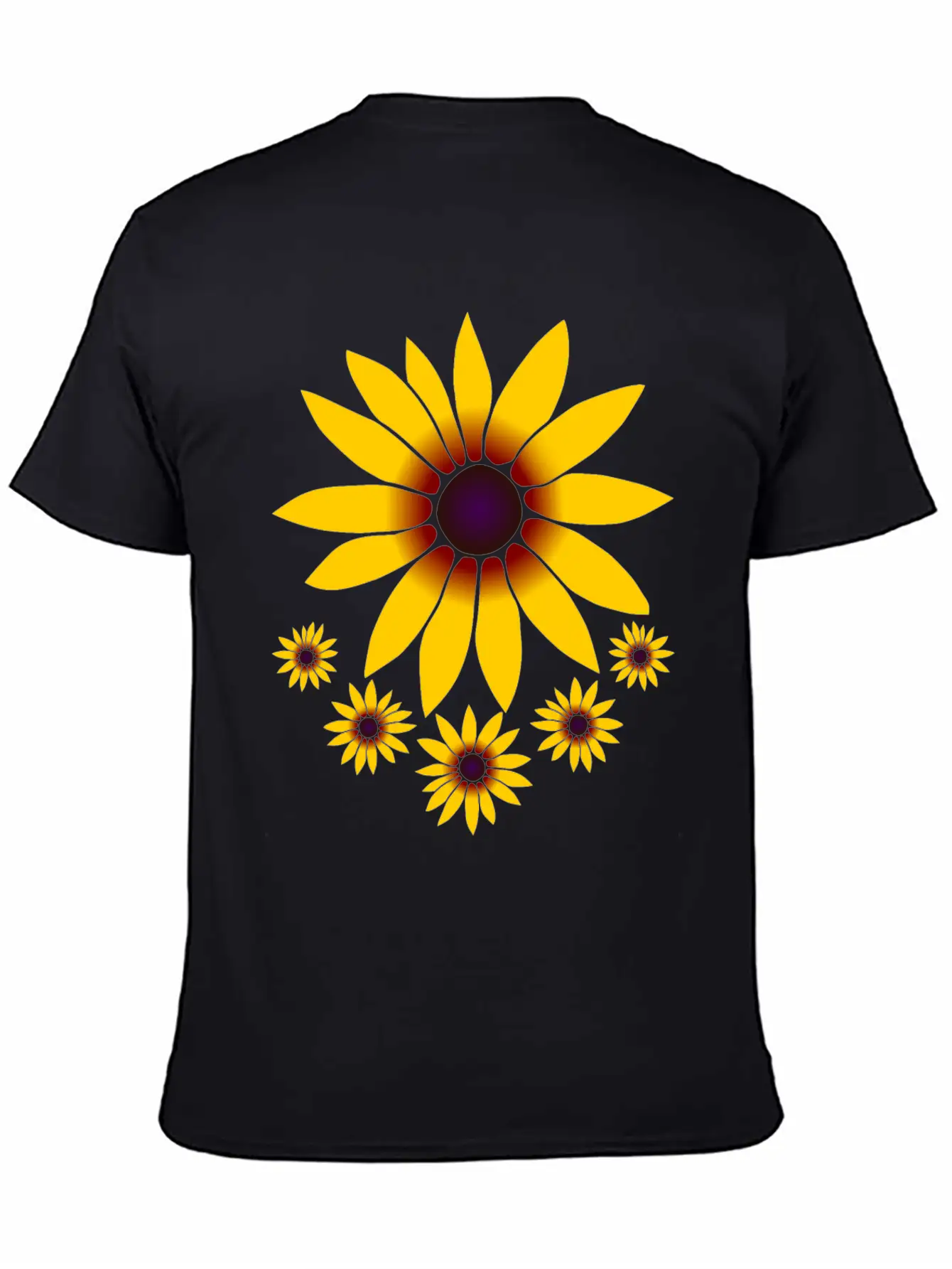 Blooming Coneflowers Yellow Flower, Petal, Floral Comfortable Minimalist Graphic Tee – Summer Style Essential