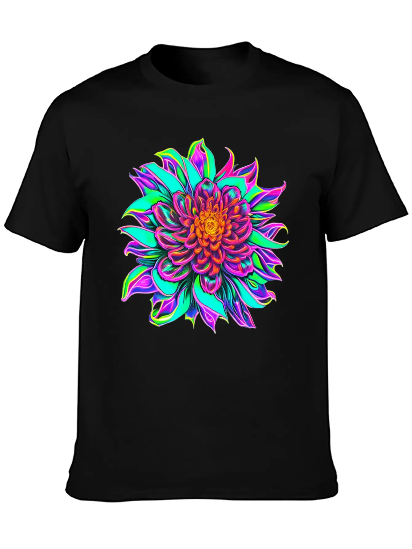 Blooming Flower Essential Unisex Summer Tee – Soft Cotton Casual Fit