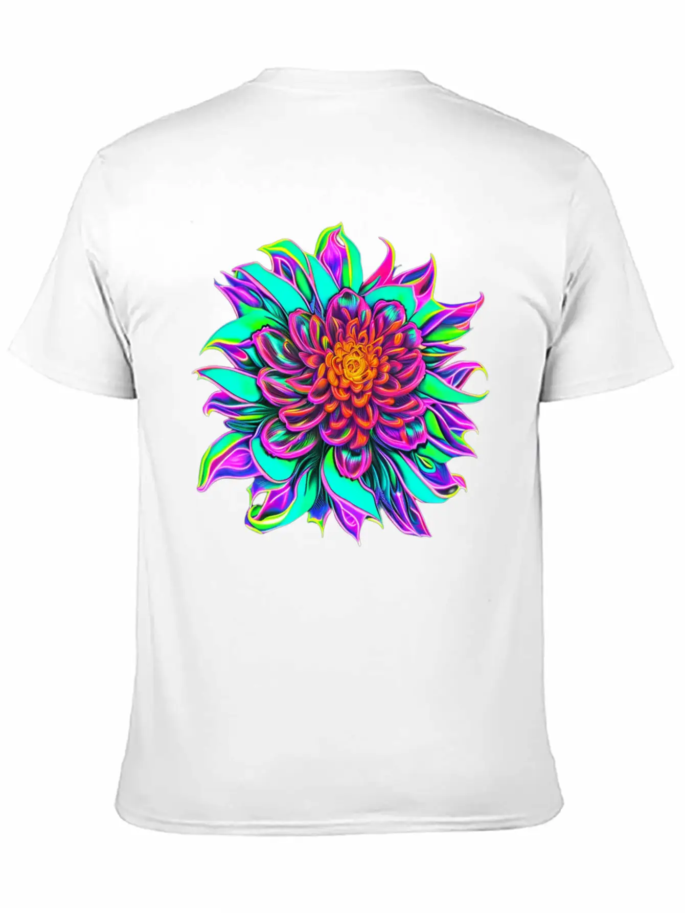 Blooming Flower Essential Unisex Summer Tee – Soft Cotton Casual Fit
