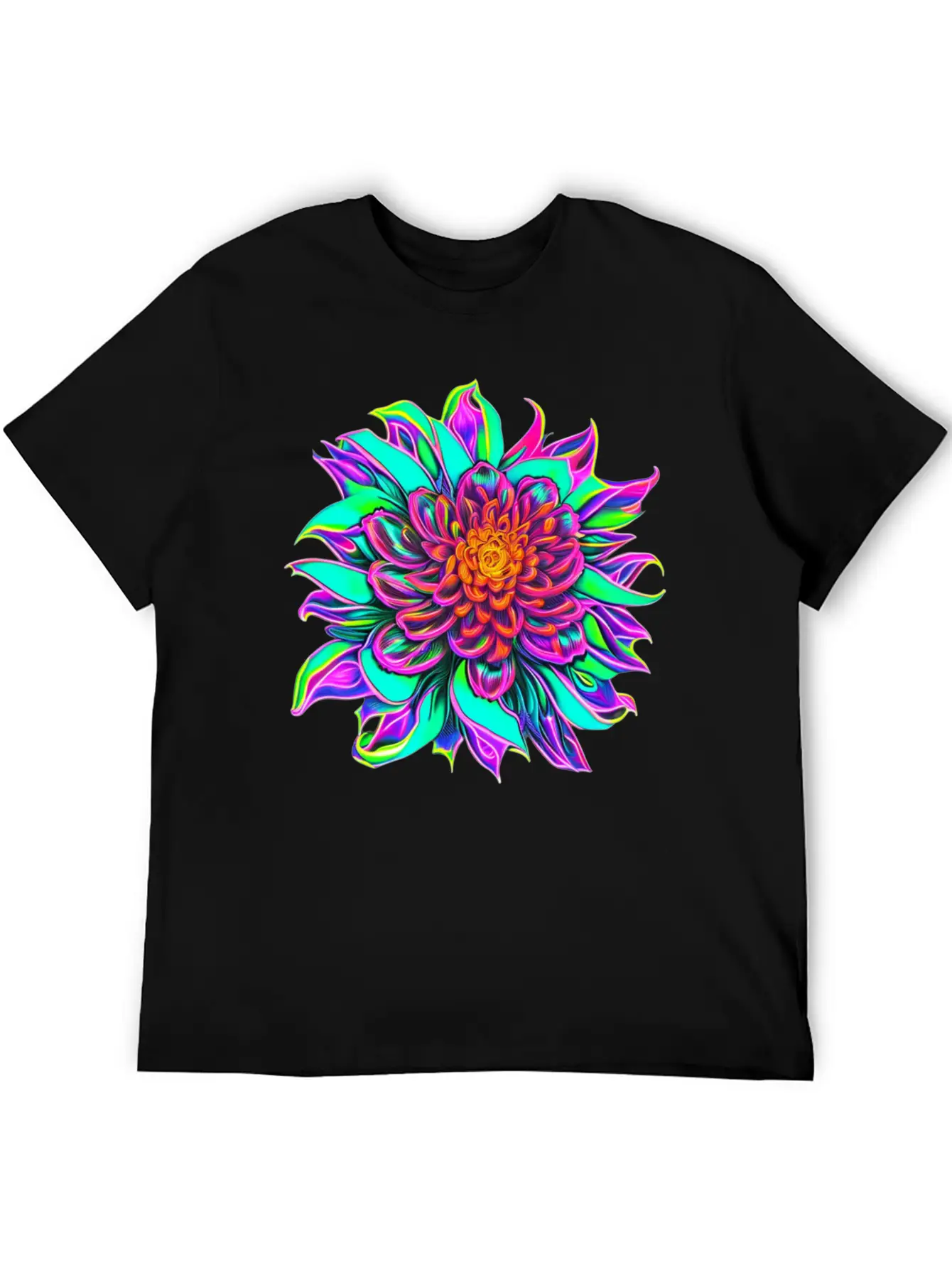 Blooming Flower Essential Unisex Summer Tee – Soft Cotton Casual Fit