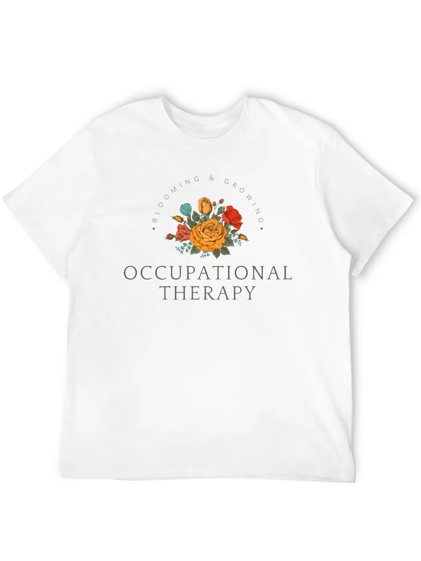 Blooming & Growing Timeless Short Sleeve Tee – Comfy And Minimalist Design