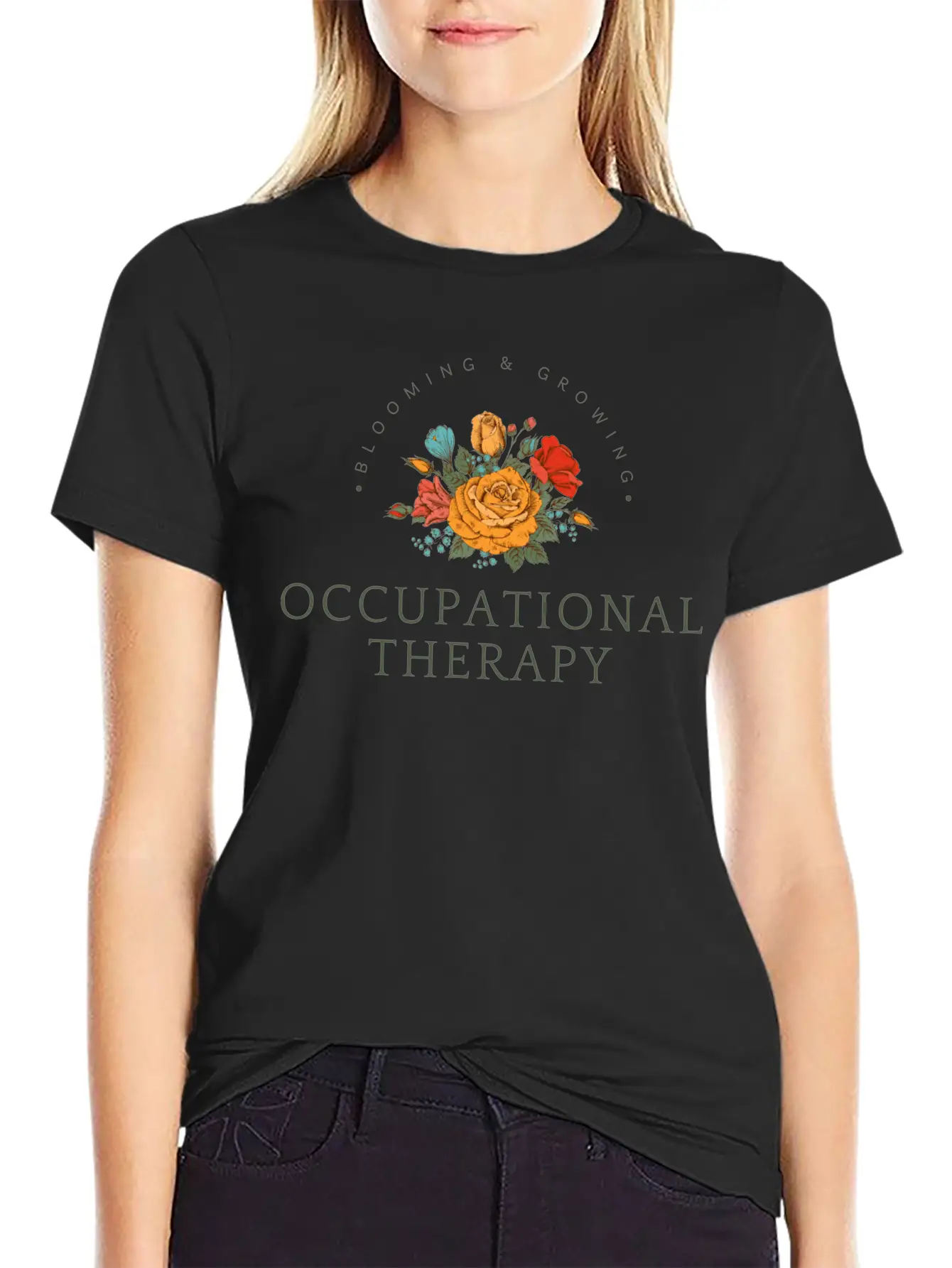 Blooming & Growing Timeless Short Sleeve Tee – Comfy And Minimalist Design