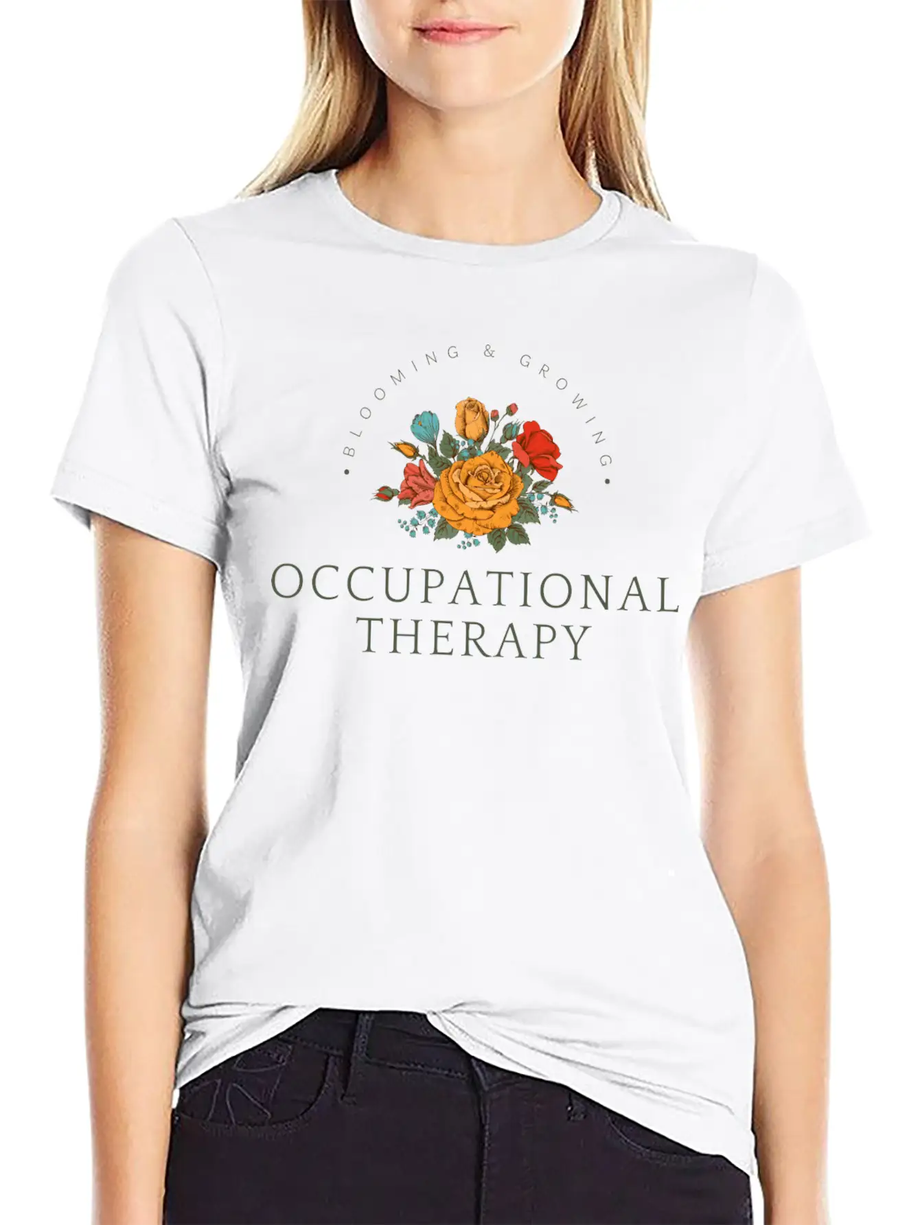 Blooming & Growing Timeless Short Sleeve Tee – Comfy And Minimalist Design