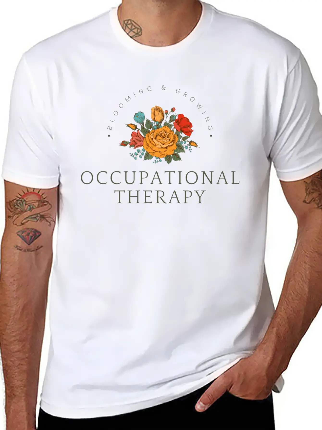 Blooming & Growing Timeless Short Sleeve Tee – Comfy And Minimalist Design