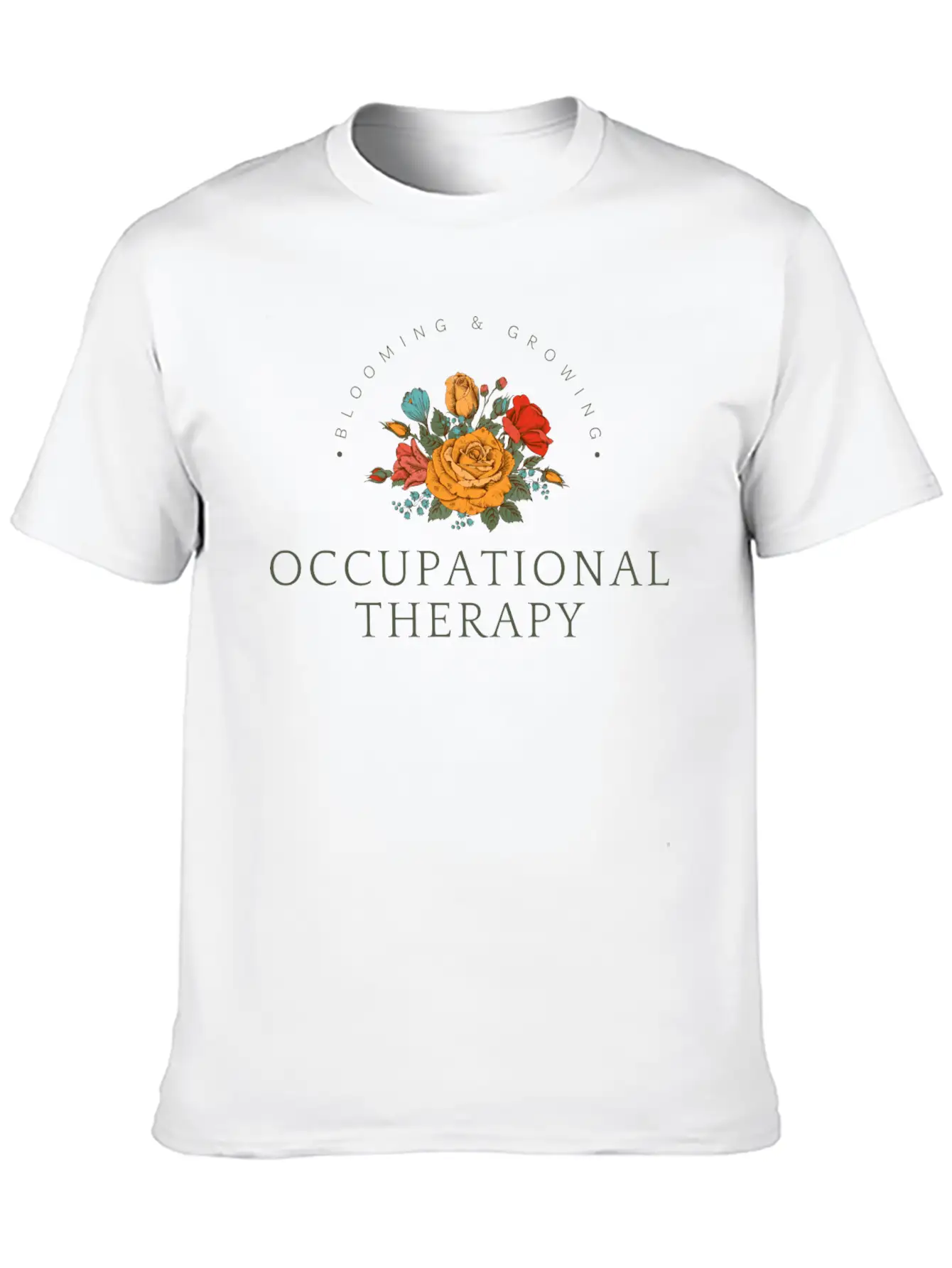 Blooming & Growing Timeless Short Sleeve Tee – Comfy And Minimalist Design