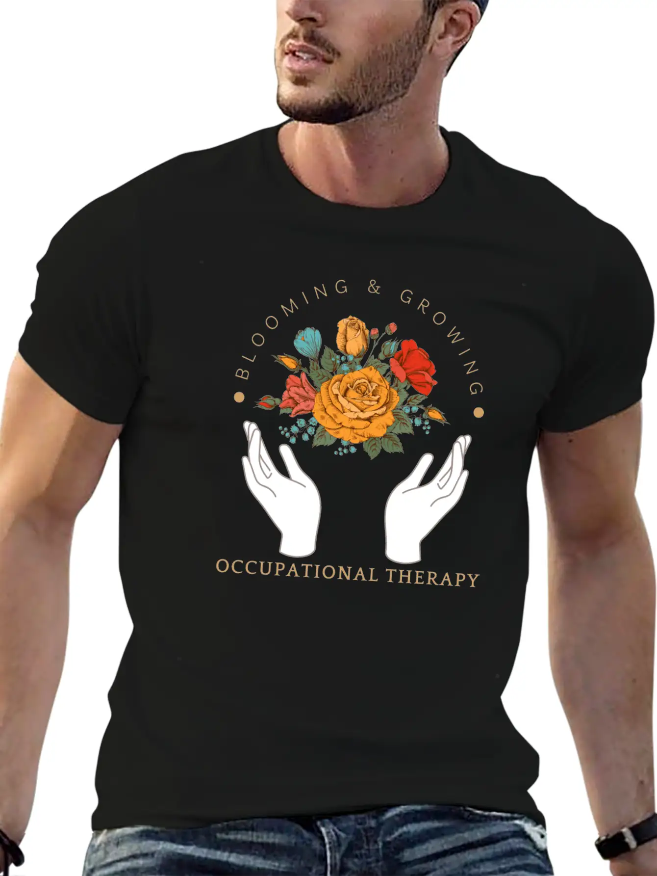 Blooming & Growing Unisex Short Sleeve Soft Cotton T-Shirt – Casual Everyday Wear