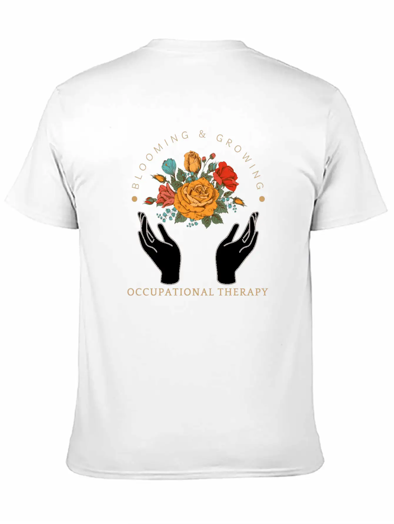 Blooming & Growing Unisex Short Sleeve Soft Cotton T-Shirt – Casual Everyday Wear