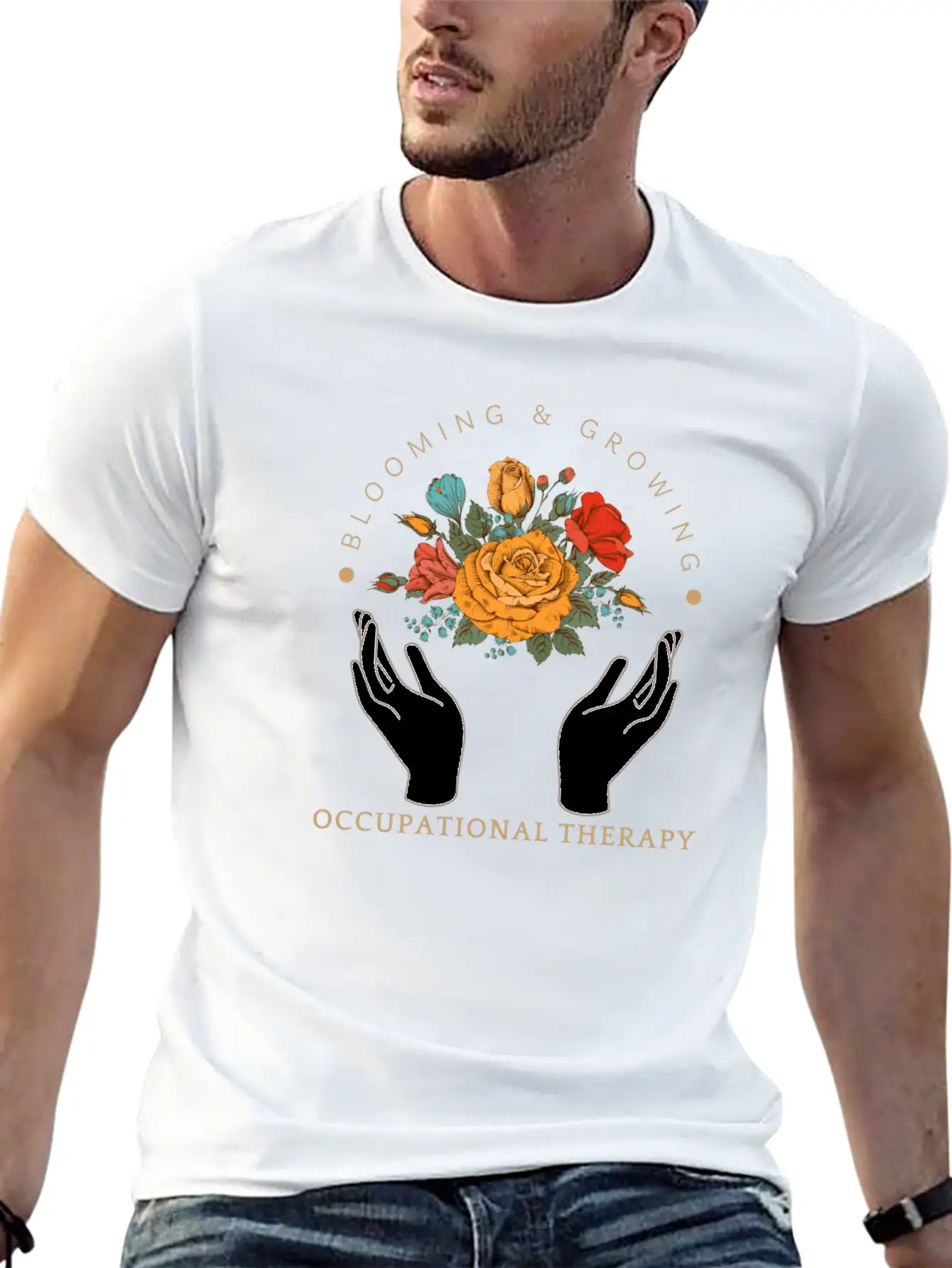 Blooming & Growing Unisex Short Sleeve Soft Cotton T-Shirt – Casual Everyday Wear