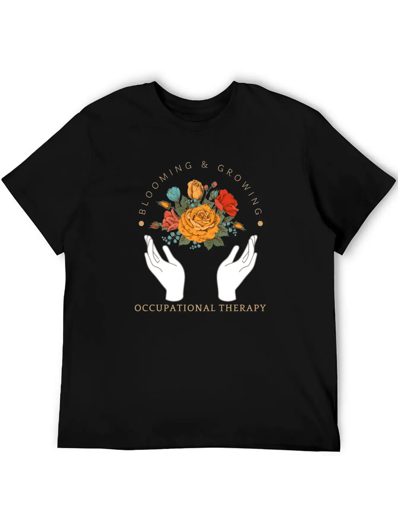 Blooming & Growing Unisex Short Sleeve Soft Cotton T-Shirt – Casual Everyday Wear