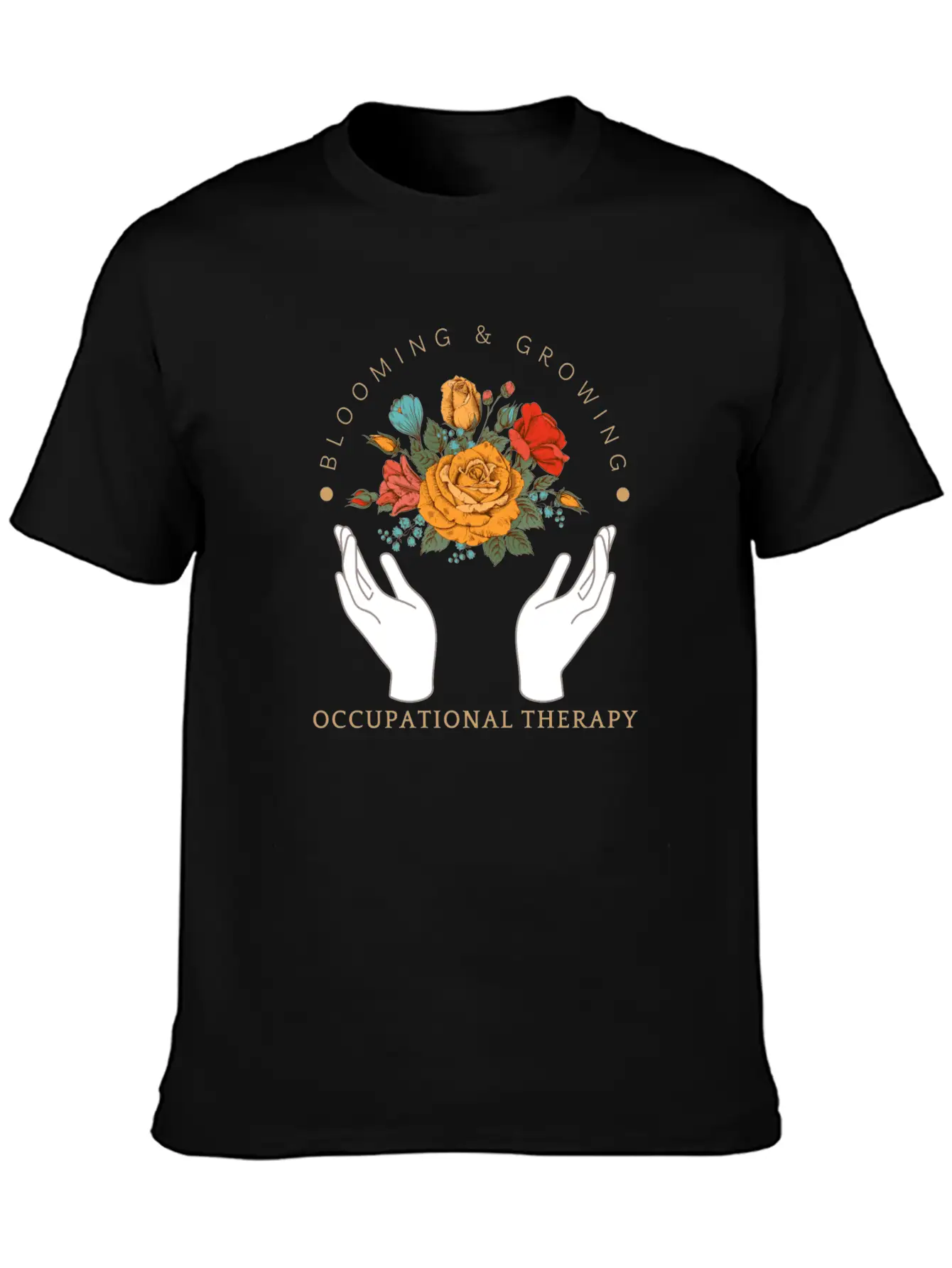 Blooming & Growing Unisex Short Sleeve Soft Cotton T-Shirt – Casual Everyday Wear