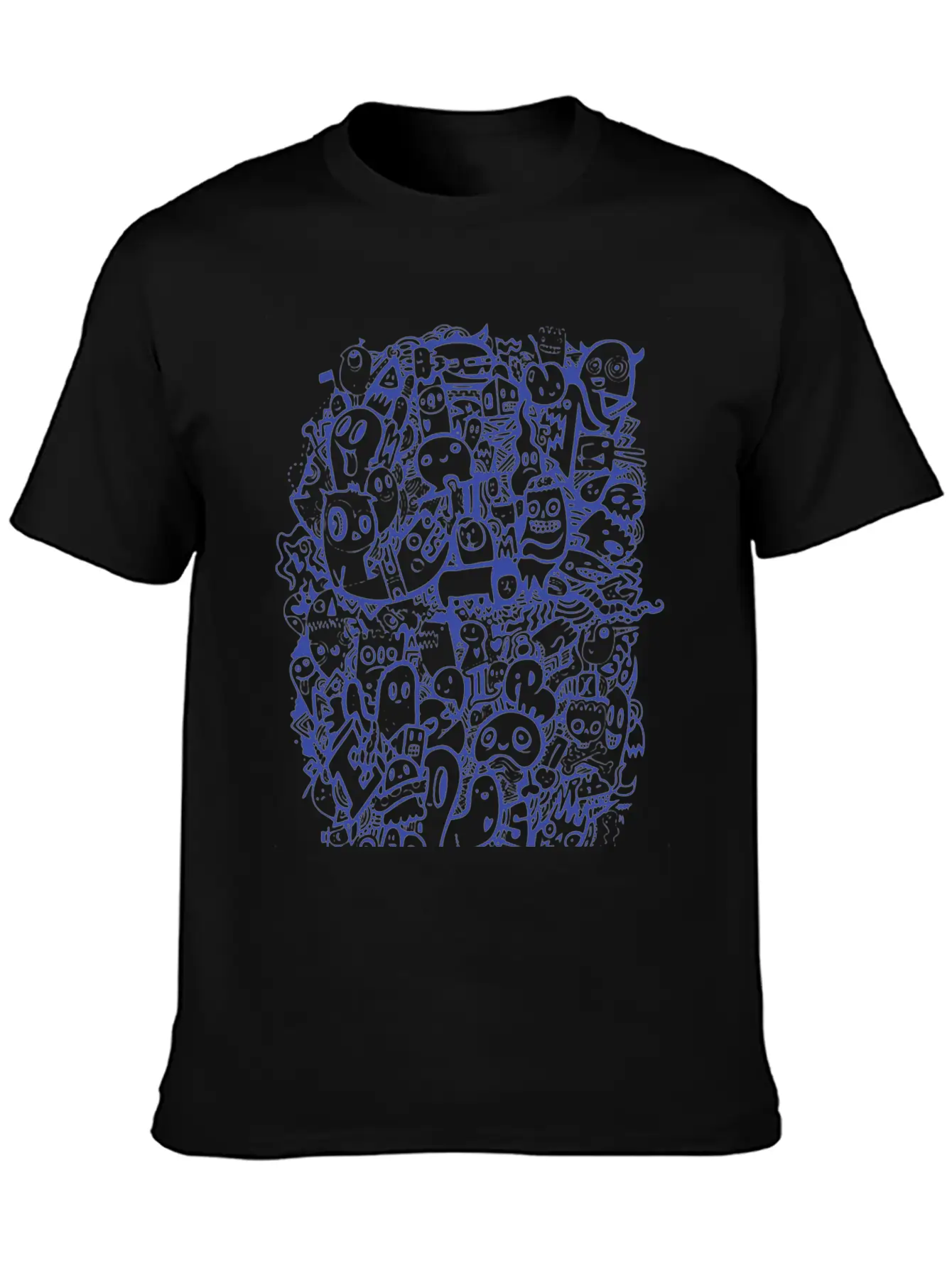 Blue Doodle Relaxed Everyday Tee – Lightweight And Durable Cotton
