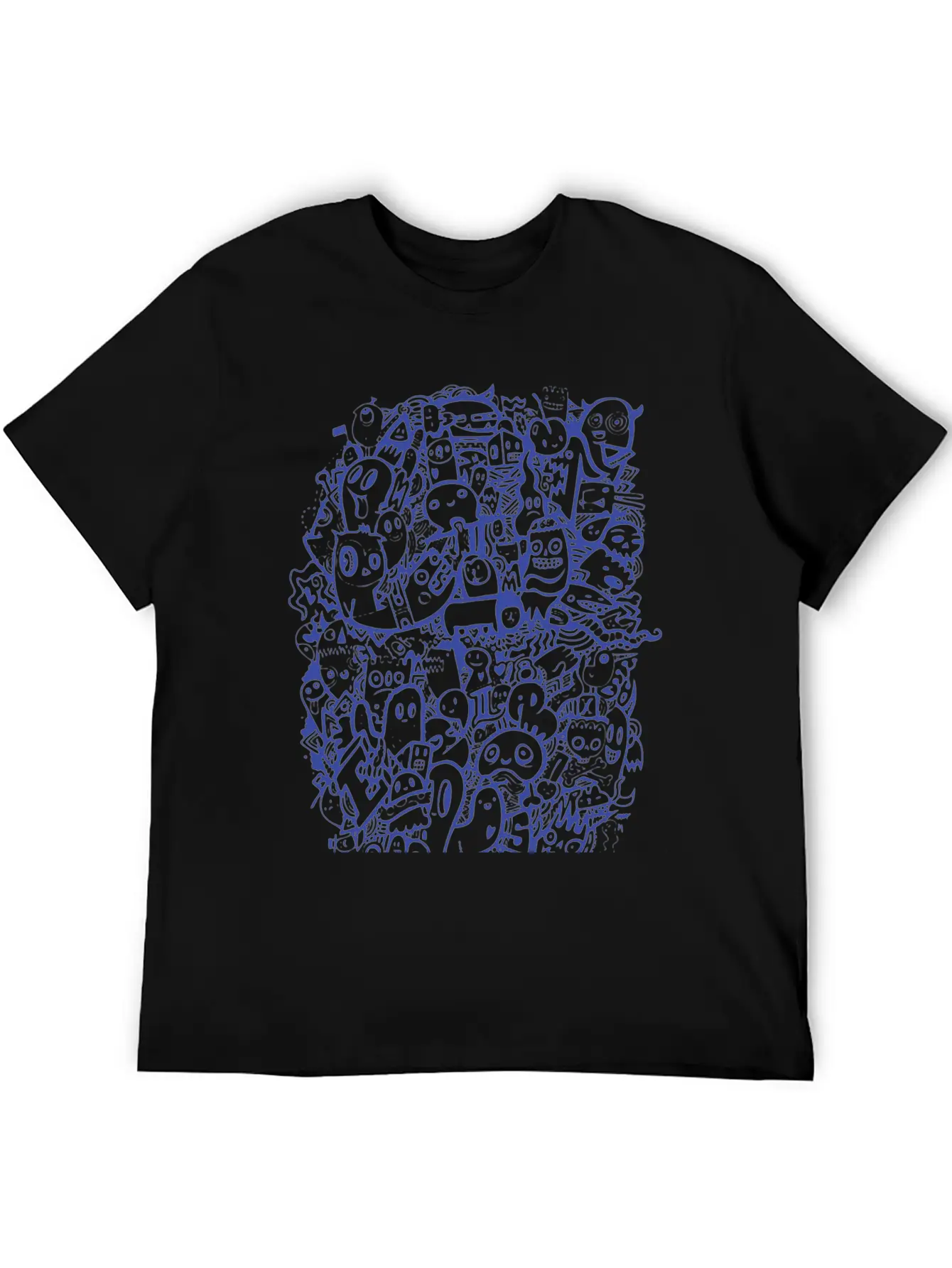 Blue Doodle Relaxed Everyday Tee – Lightweight And Durable Cotton