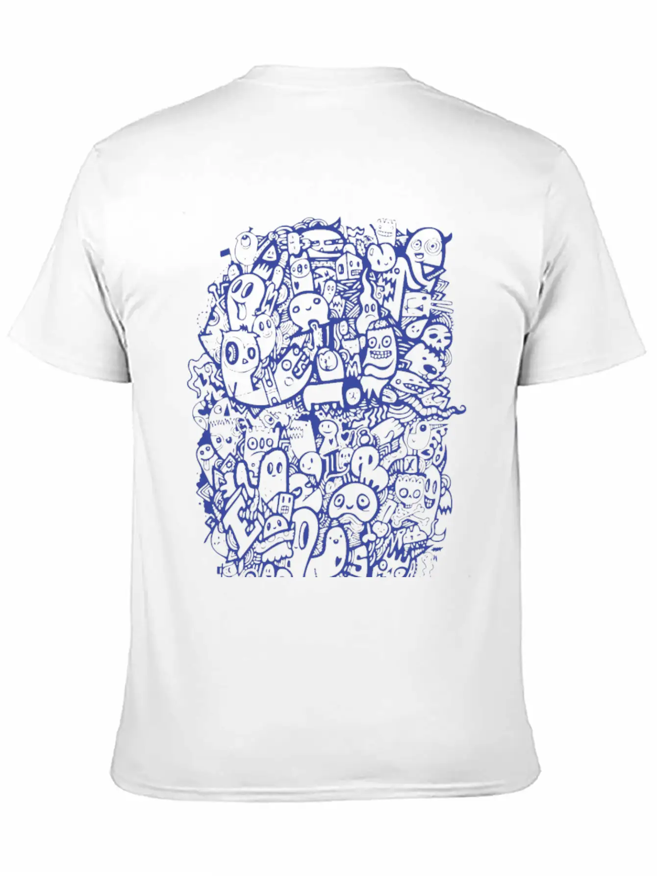 Blue Doodle Relaxed Everyday Tee – Lightweight And Durable Cotton
