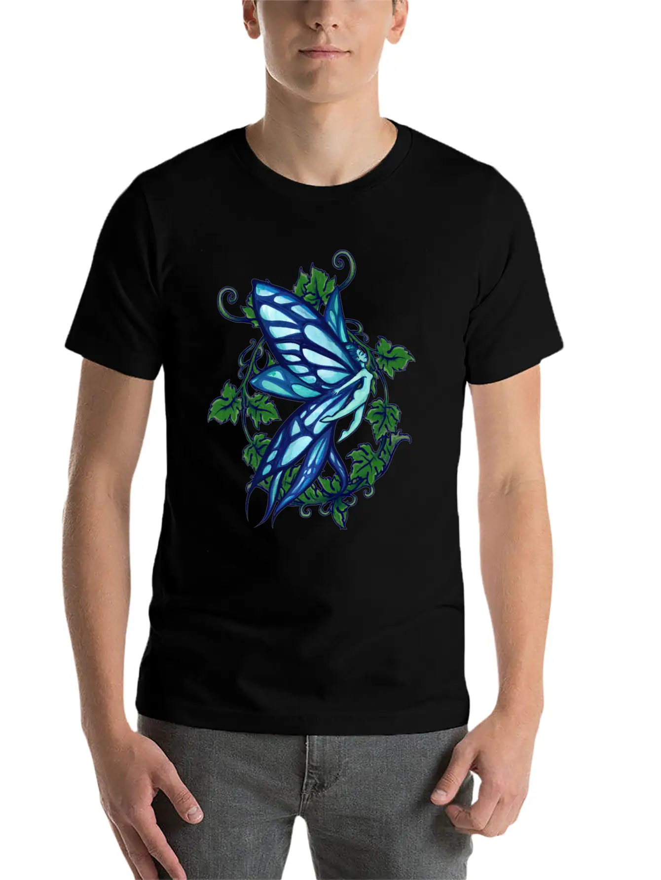 Blue Fairy Ivy Timeless Short Sleeve Tee – Comfy And Minimalist Design