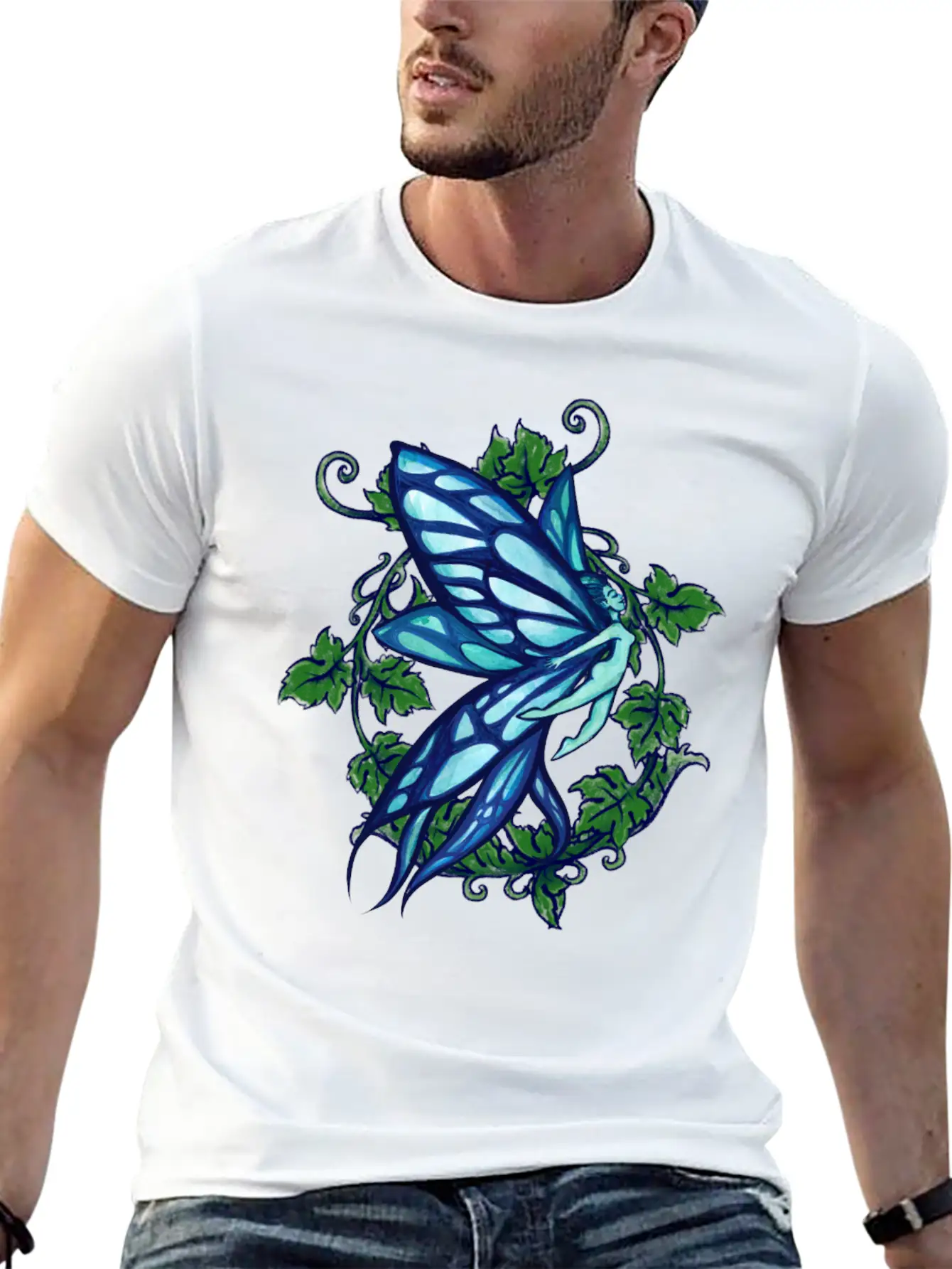 Blue Fairy Ivy Timeless Short Sleeve Tee – Comfy And Minimalist Design
