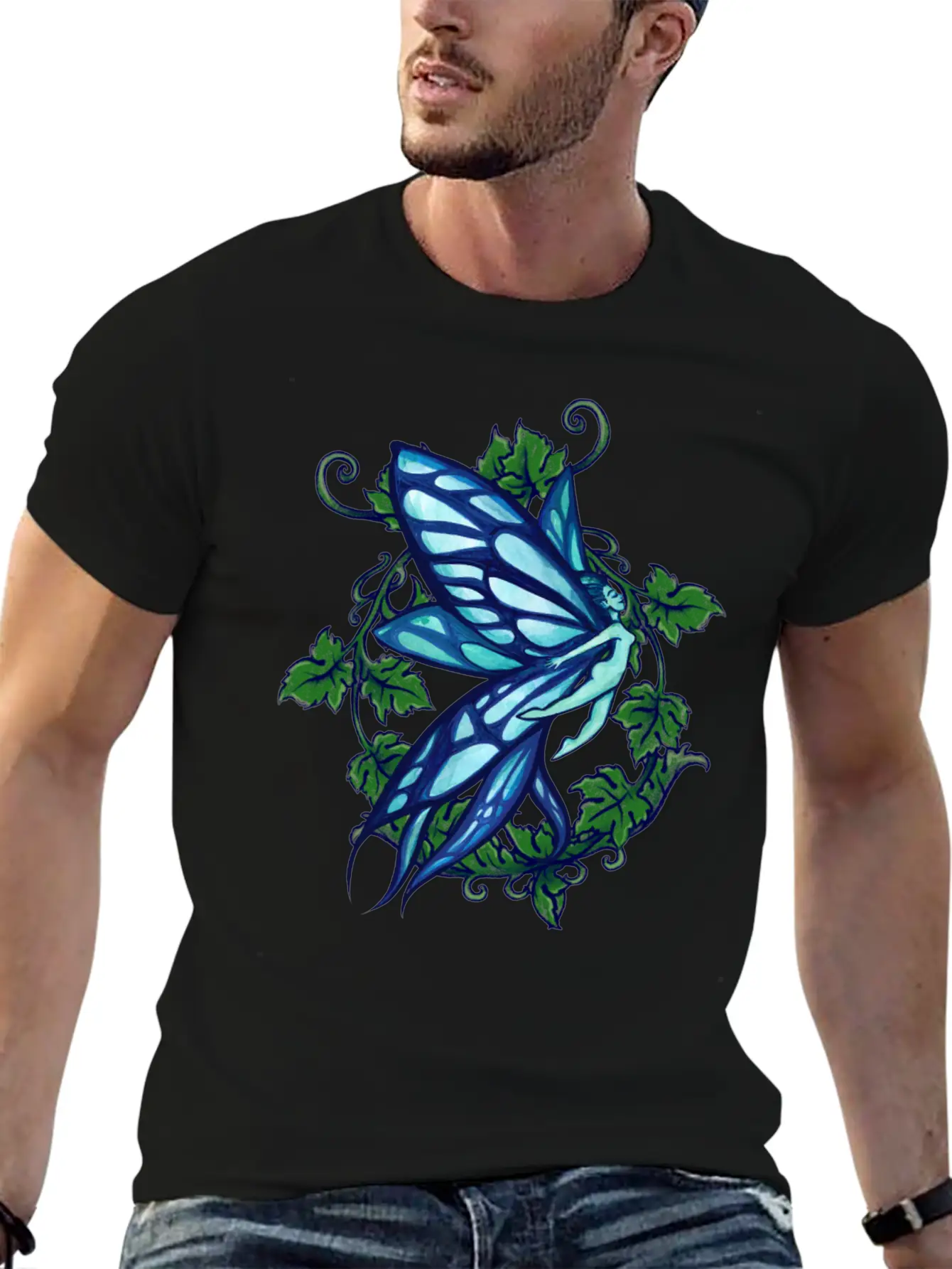 Blue Fairy Ivy Timeless Short Sleeve Tee – Comfy And Minimalist Design