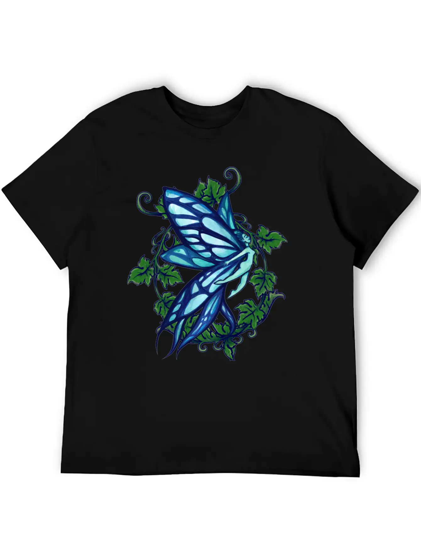 Blue Fairy Ivy Timeless Short Sleeve Tee – Comfy And Minimalist Design