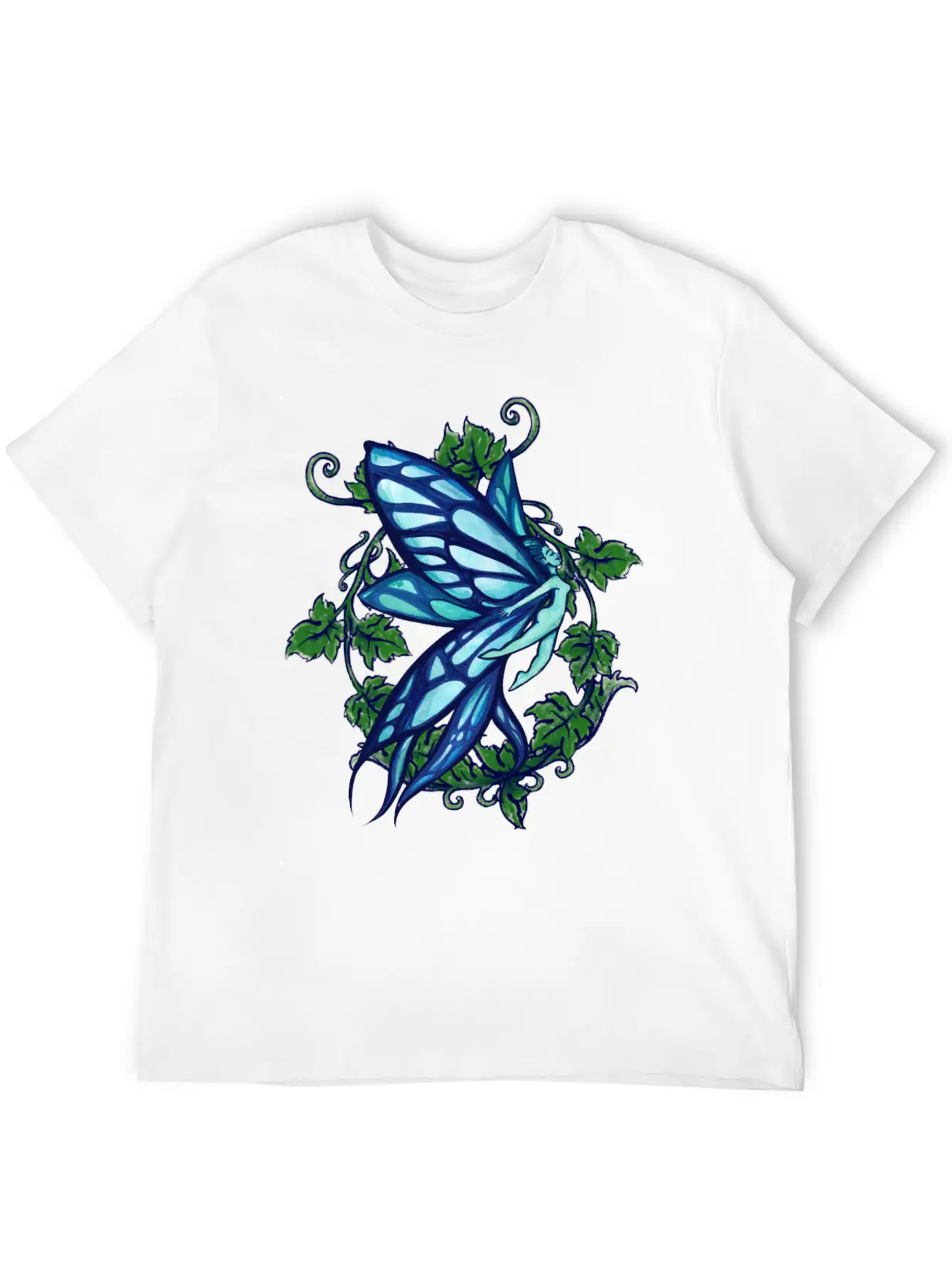Blue Fairy Ivy Timeless Short Sleeve Tee – Comfy And Minimalist Design