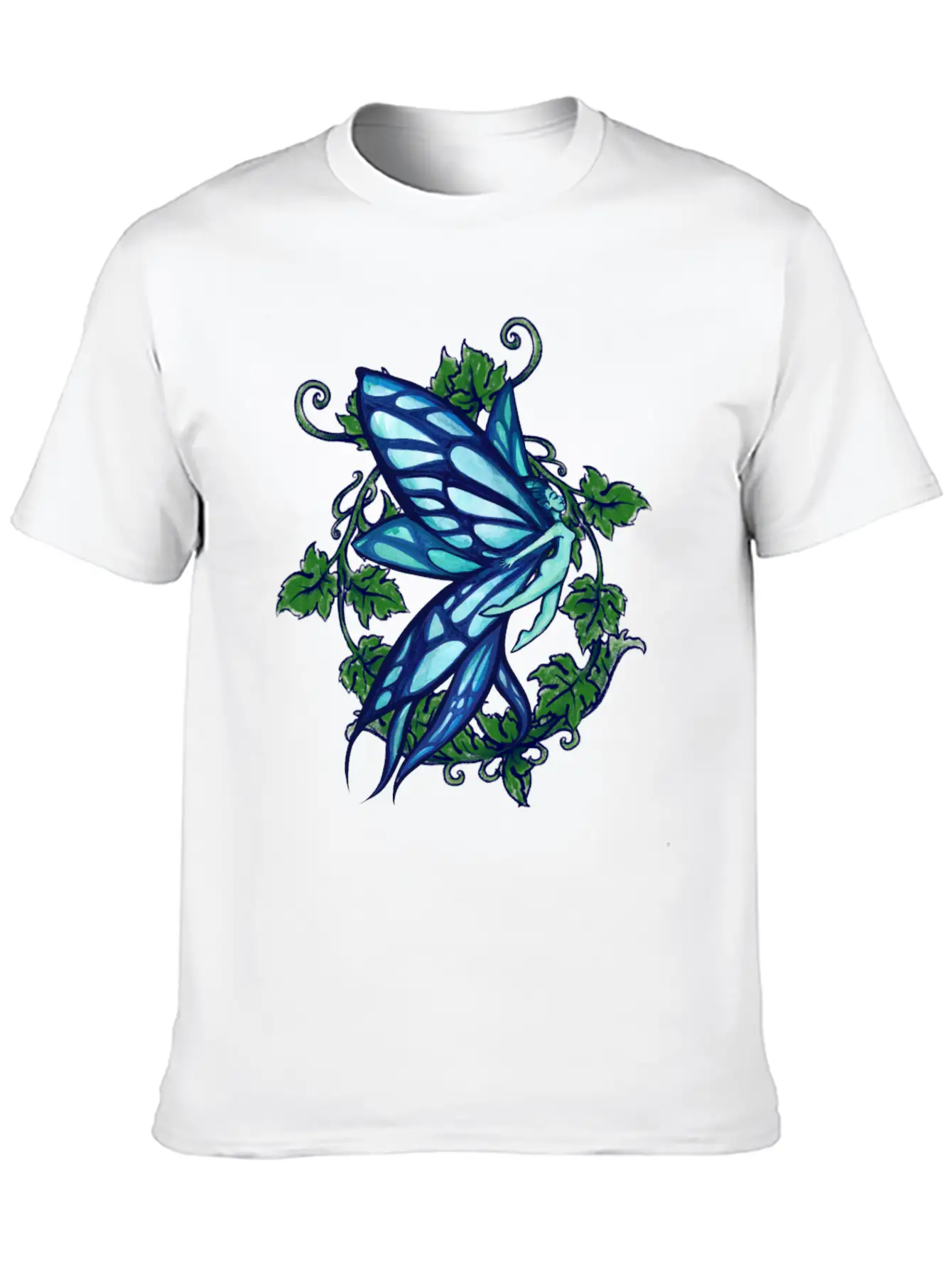 Blue Fairy Ivy Timeless Short Sleeve Tee – Comfy And Minimalist Design