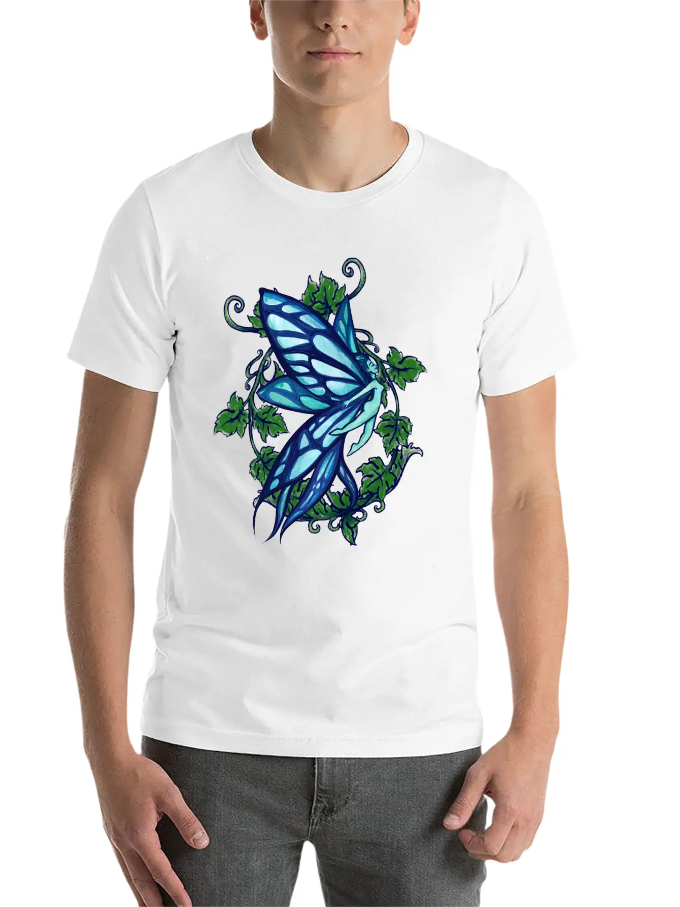 Blue Fairy Ivy Timeless Short Sleeve Tee – Comfy And Minimalist Design