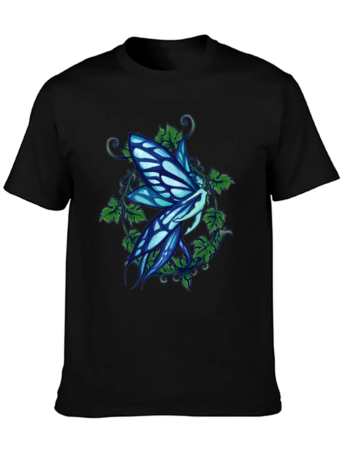 Blue Fairy Ivy Timeless Short Sleeve Tee – Comfy And Minimalist Design
