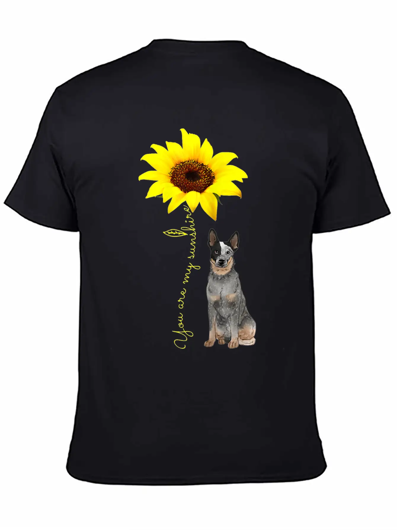 Blue Heeler Mom Gifts My Sunshine Sunflower Comfortable Minimalist Graphic Tee – Summer Style Essential