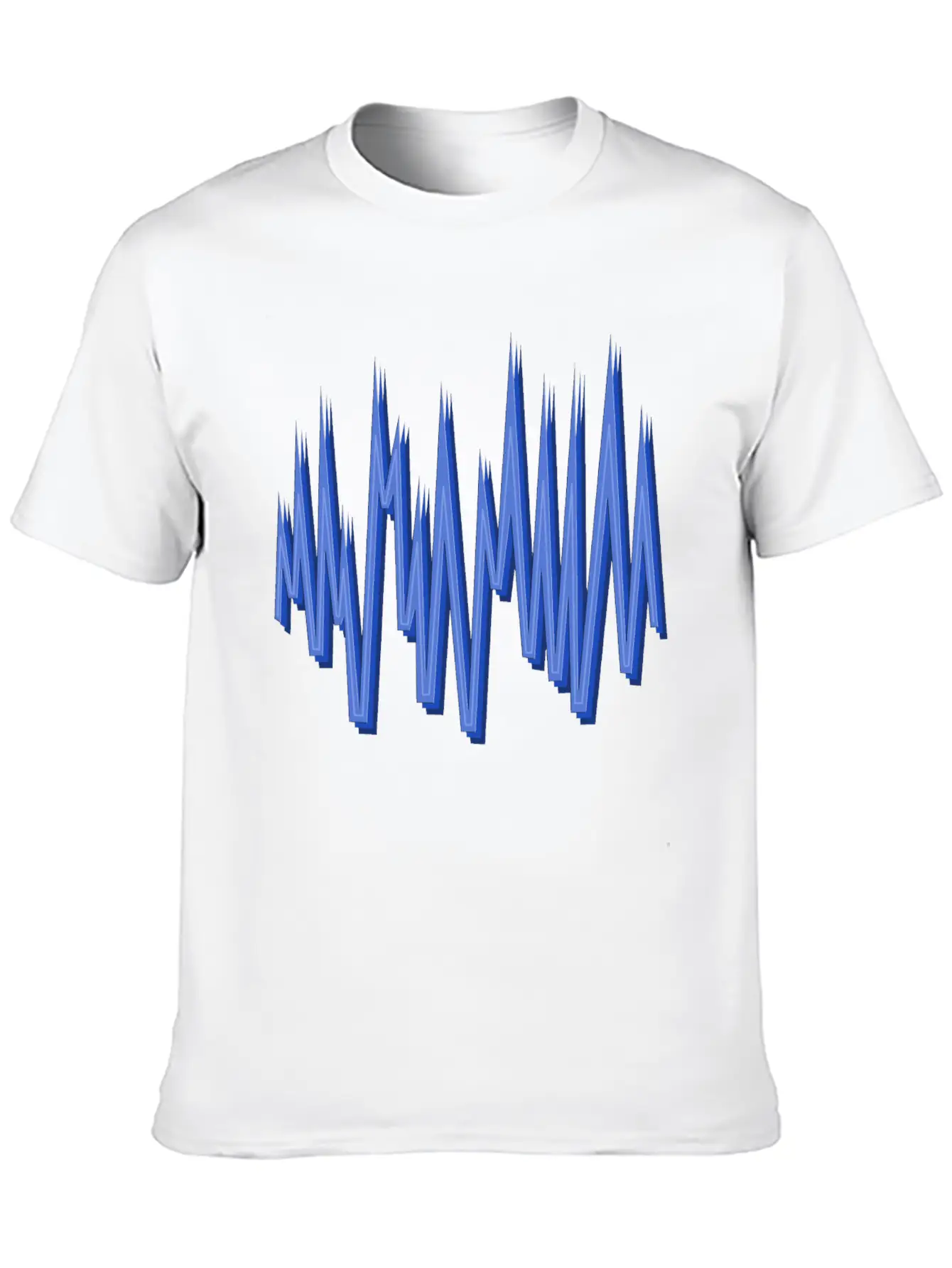 Blue M N Ms Unisex Short Sleeve Soft Cotton T-Shirt – Casual Everyday Wear