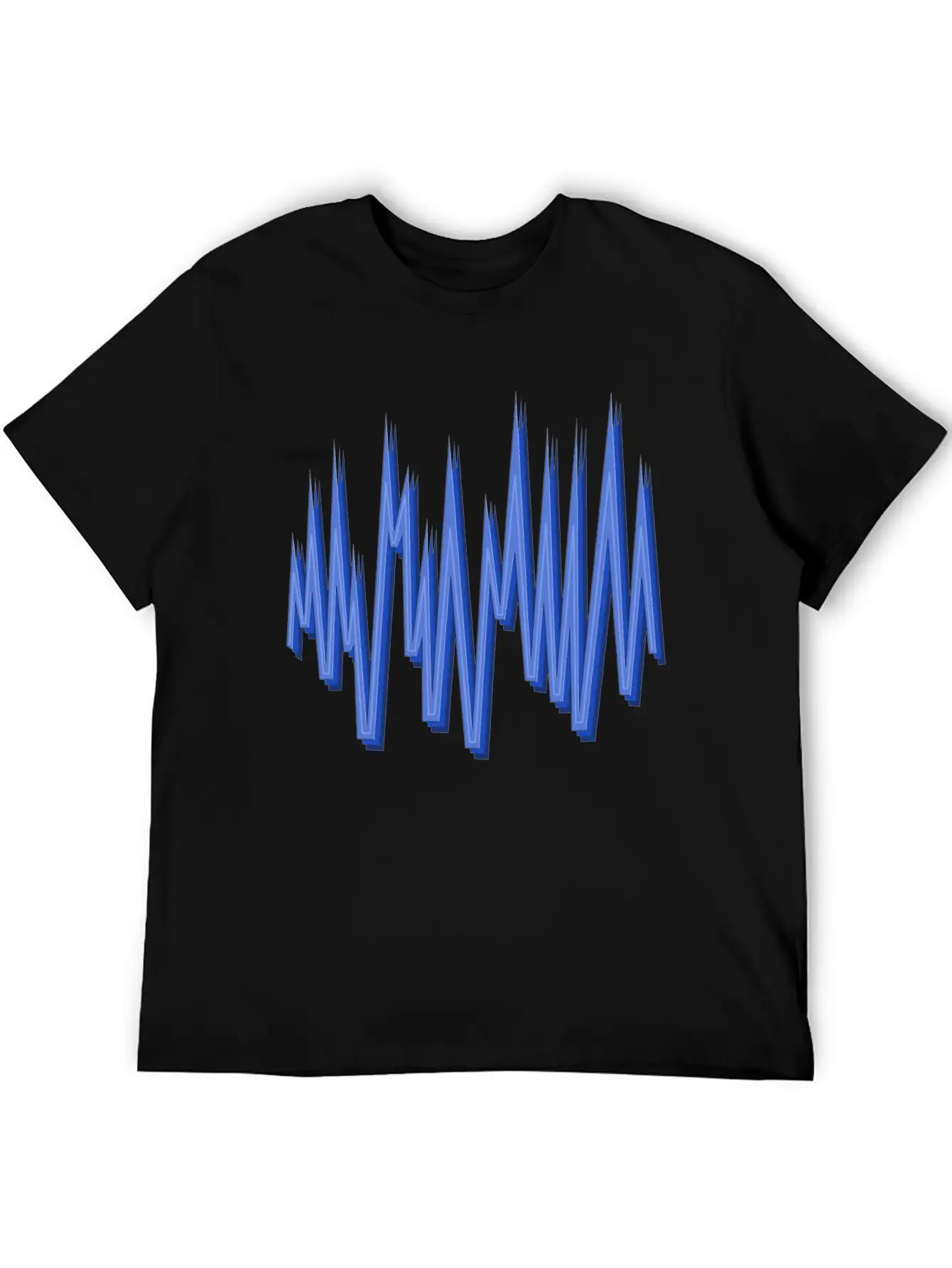 Blue M N Ms Unisex Short Sleeve Soft Cotton T-Shirt – Casual Everyday Wear