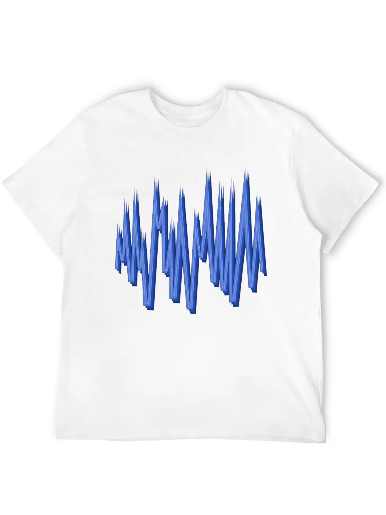 Blue M N Ms Unisex Short Sleeve Soft Cotton T-Shirt – Casual Everyday Wear