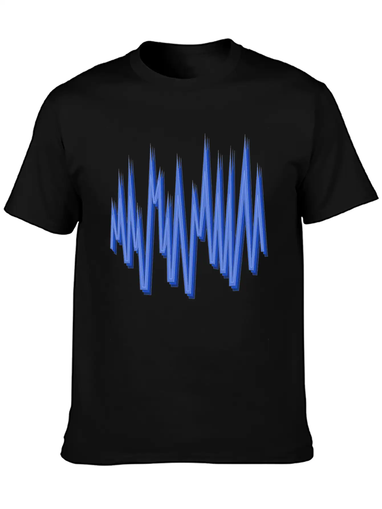 Blue M N Ms Unisex Short Sleeve Soft Cotton T-Shirt – Casual Everyday Wear