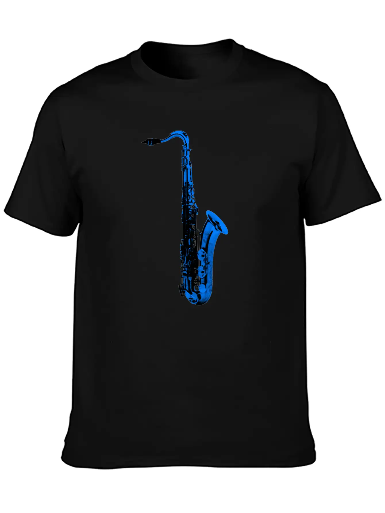 Blue Saxophone Essential Unisex Summer Tee – Soft Cotton Casual Fit