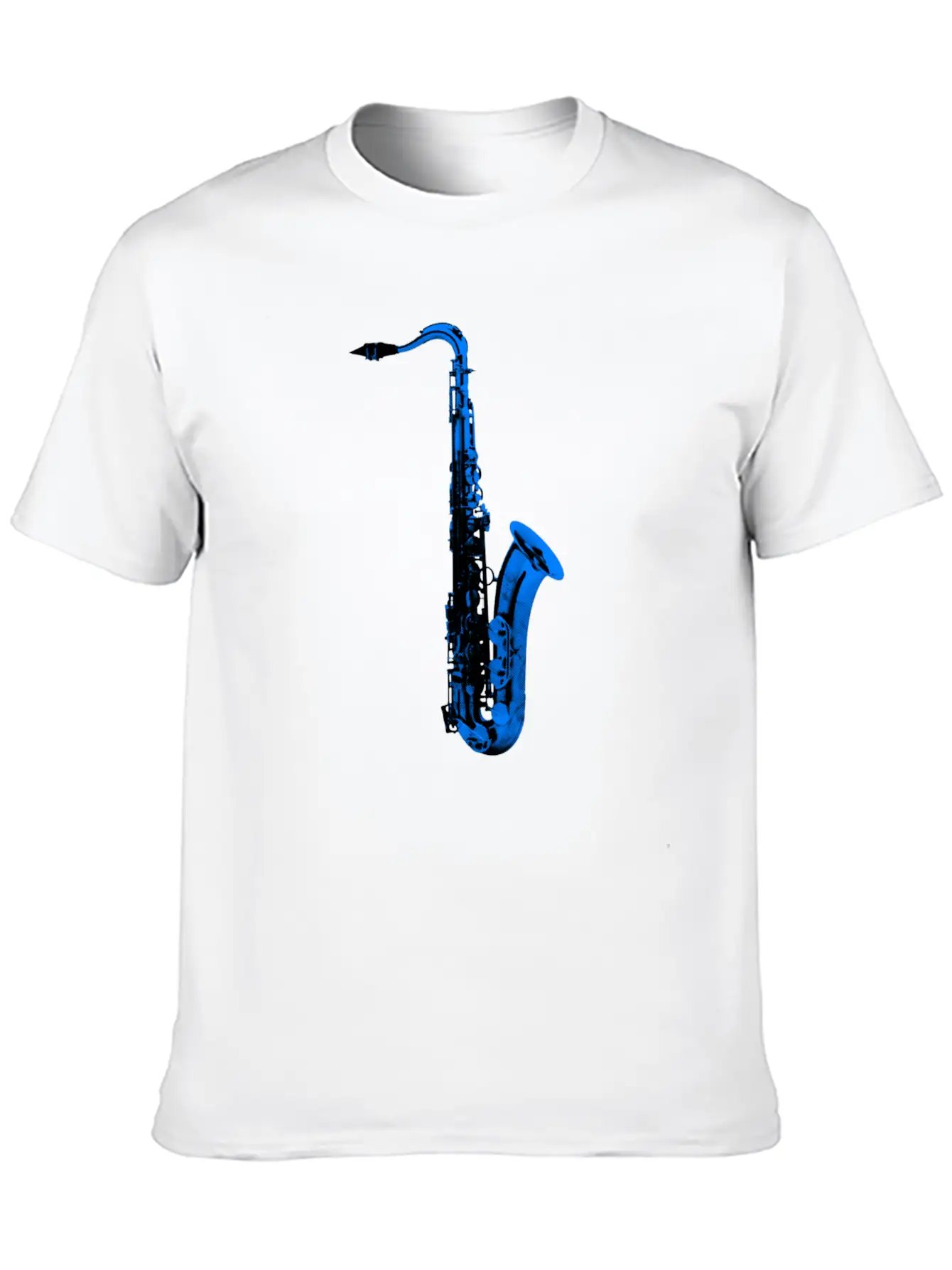 Blue Saxophone Essential Unisex Summer Tee – Soft Cotton Casual Fit