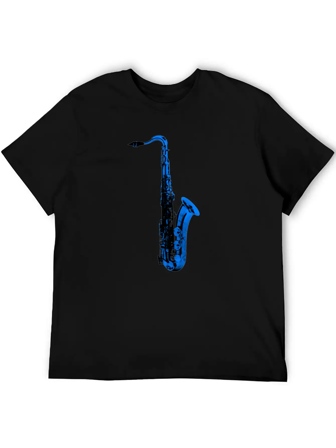 Blue Saxophone Essential Unisex Summer Tee – Soft Cotton Casual Fit