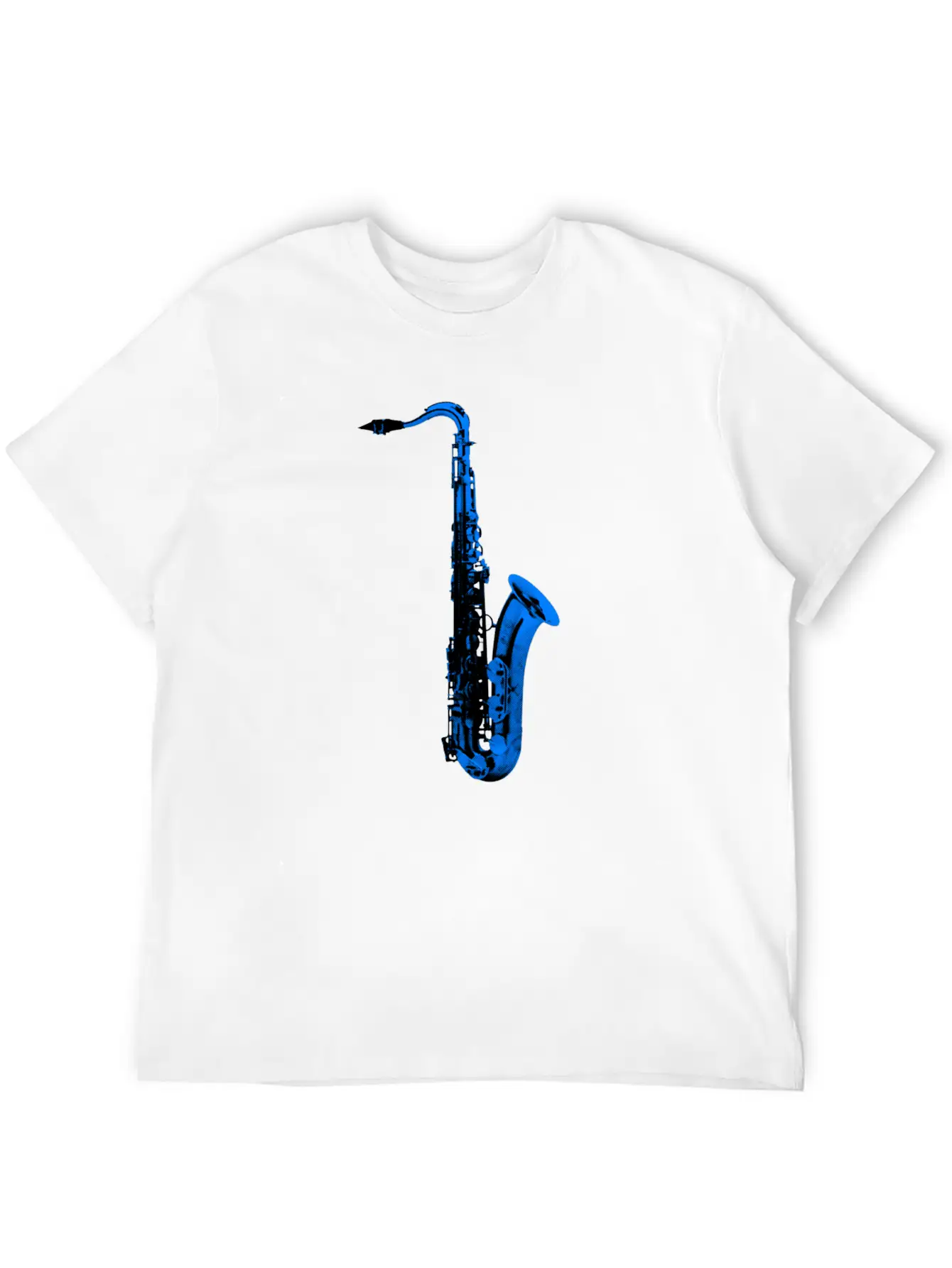 Blue Saxophone Essential Unisex Summer Tee – Soft Cotton Casual Fit